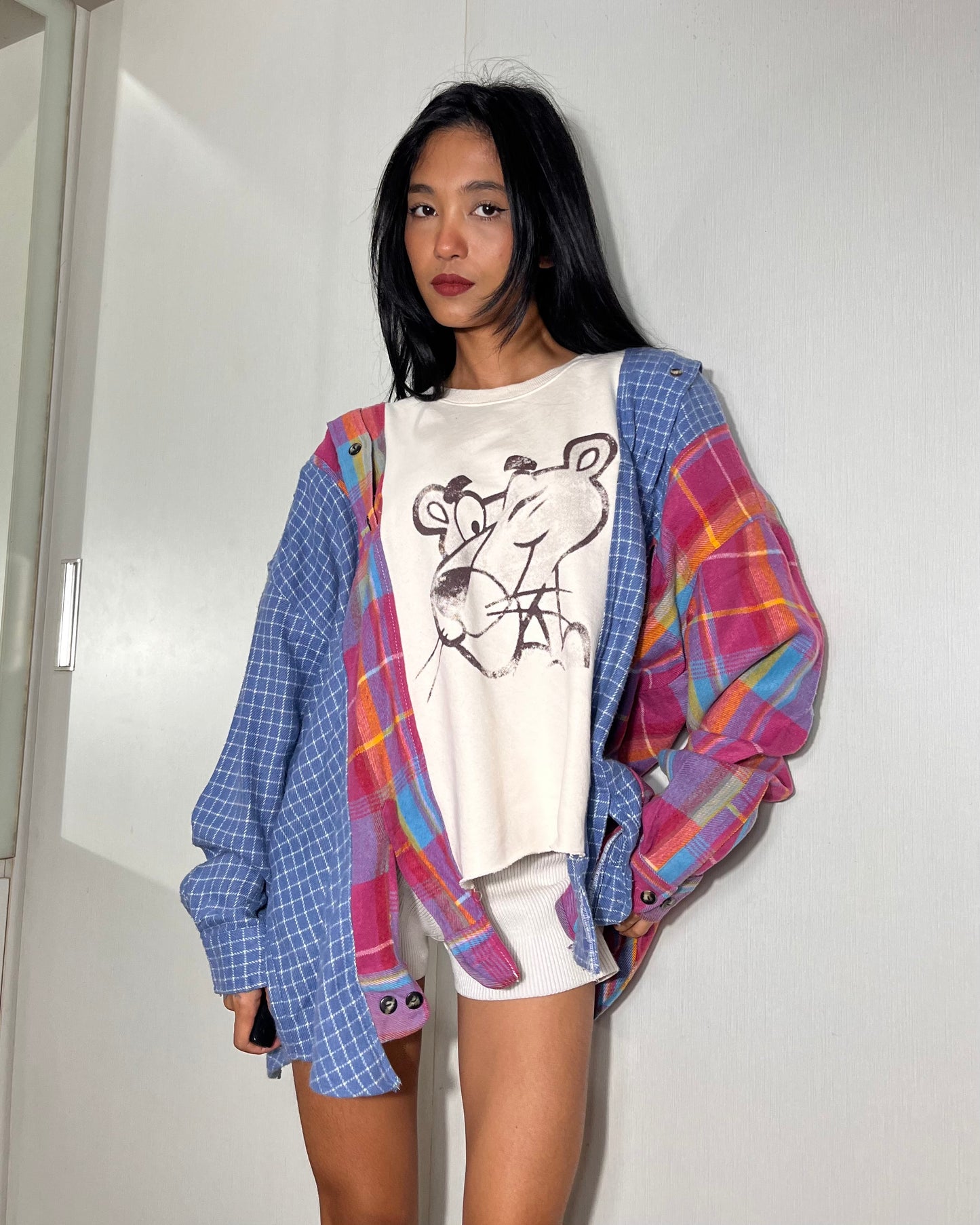 Deconstructed Flannel Shirt 007
