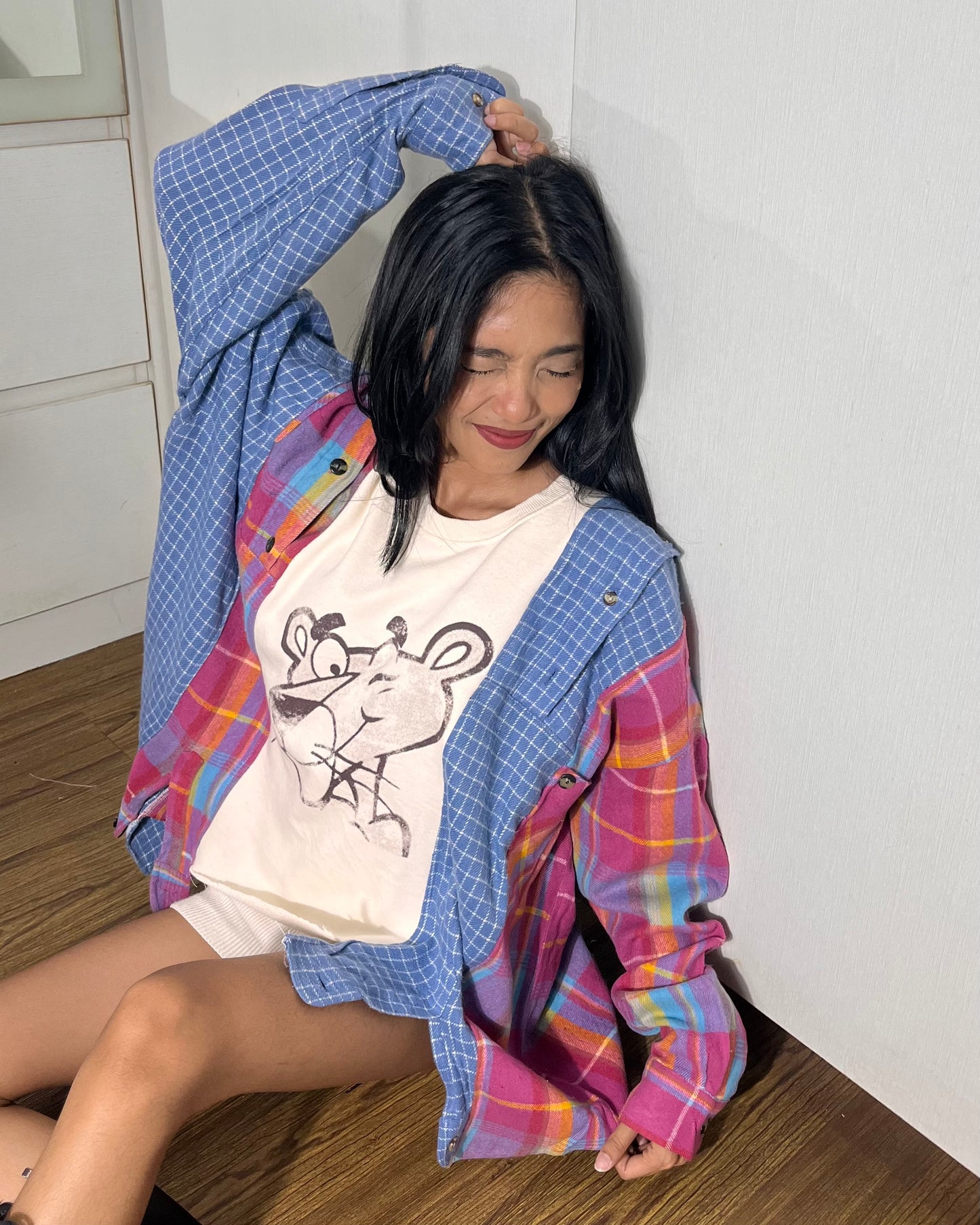 Deconstructed Flannel Shirt 007