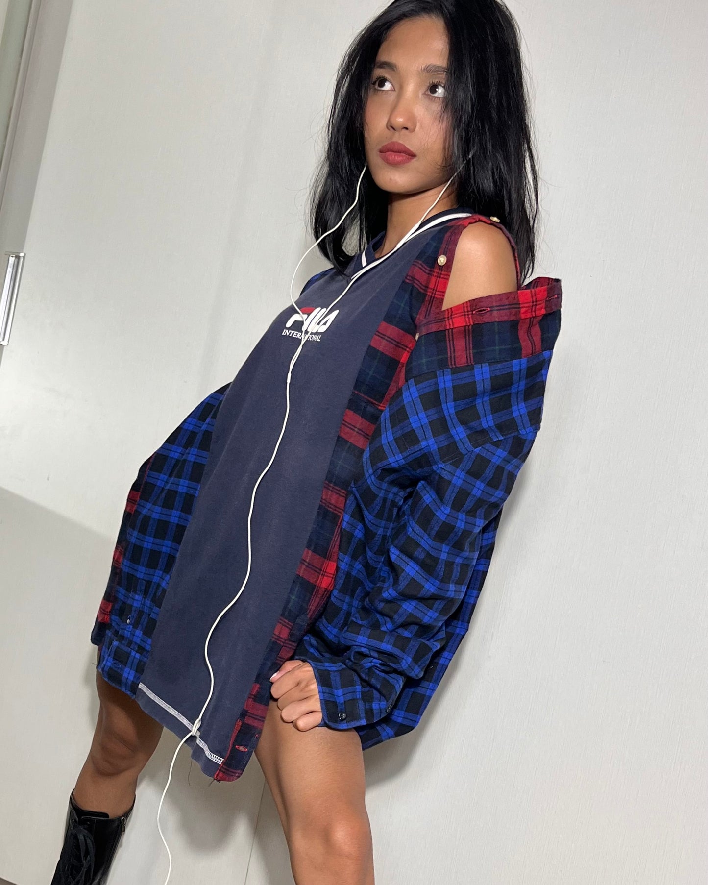 Deconstructed Flannel Shirt 001