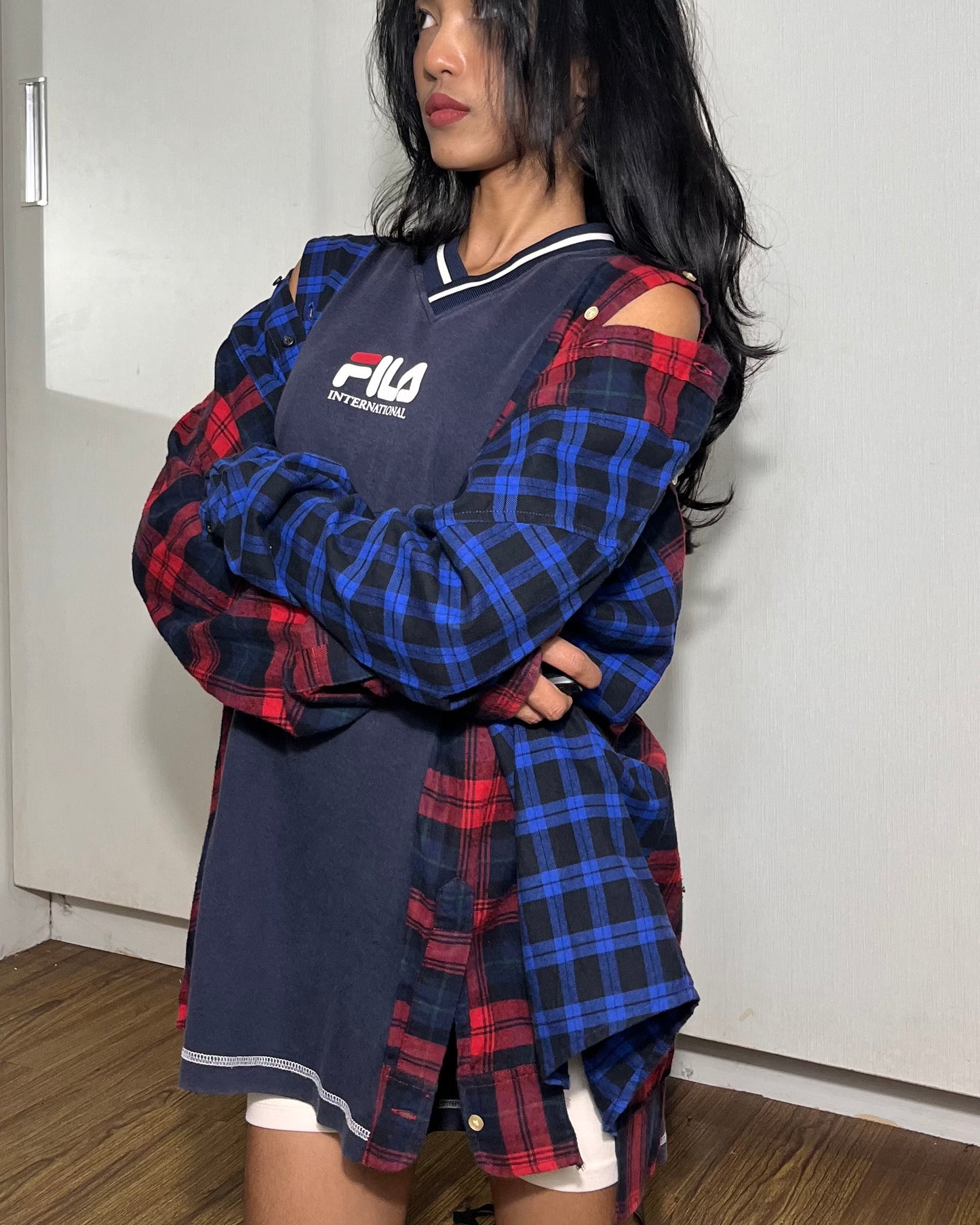 Deconstructed Flannel Shirt 001