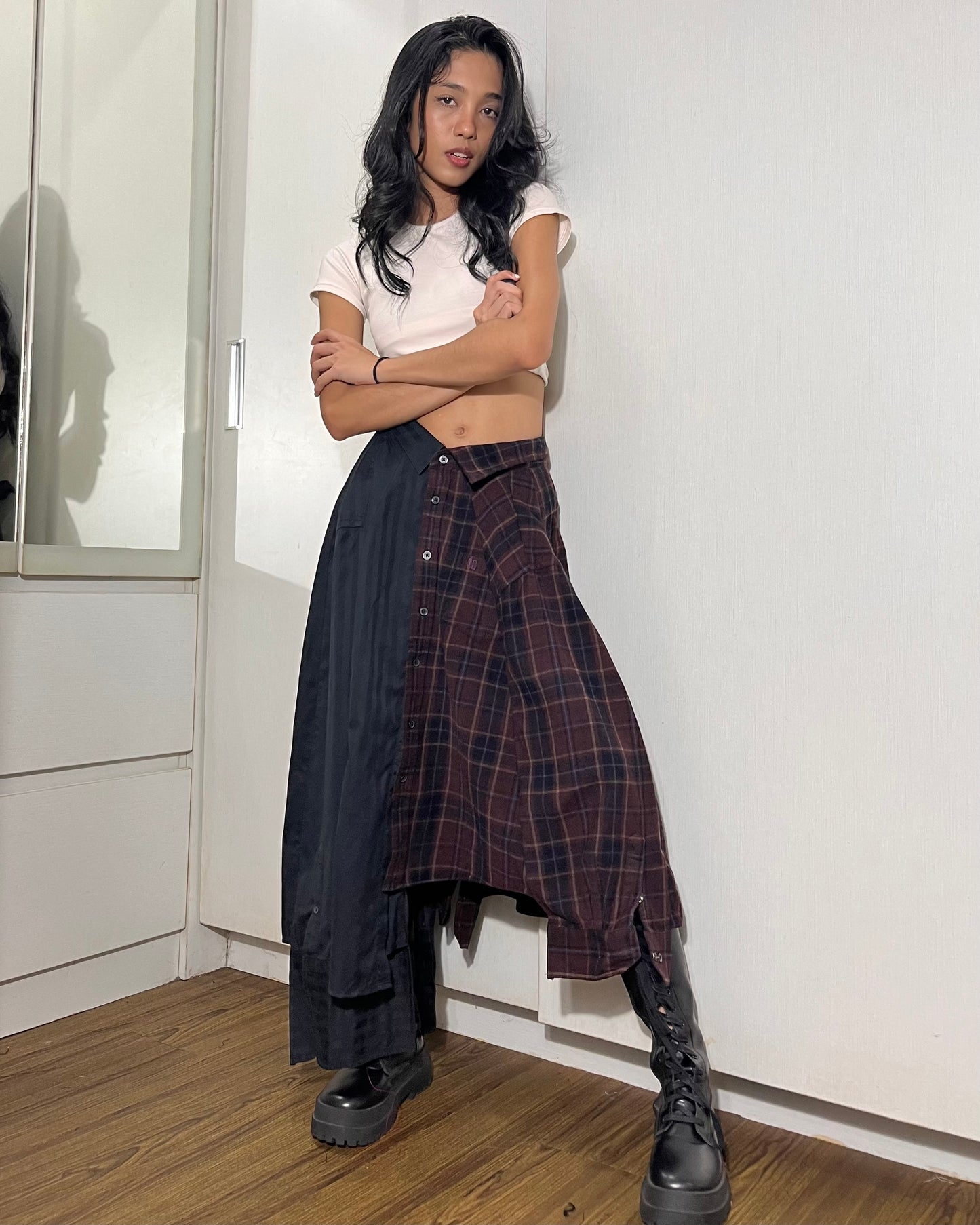 Button-up Maxi Skirt 014