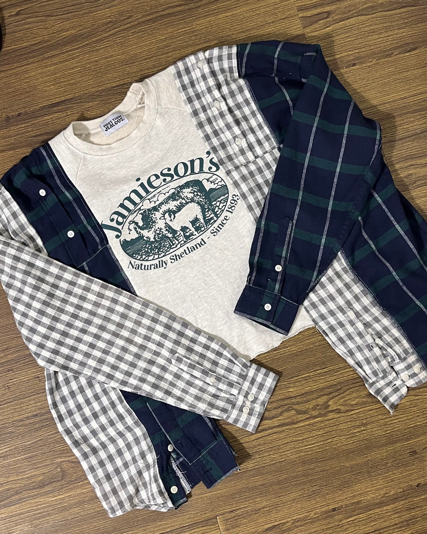 Deconstructed Flannel Shirt 008