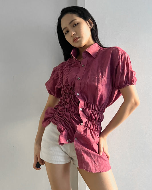 Ruched Shirt 007