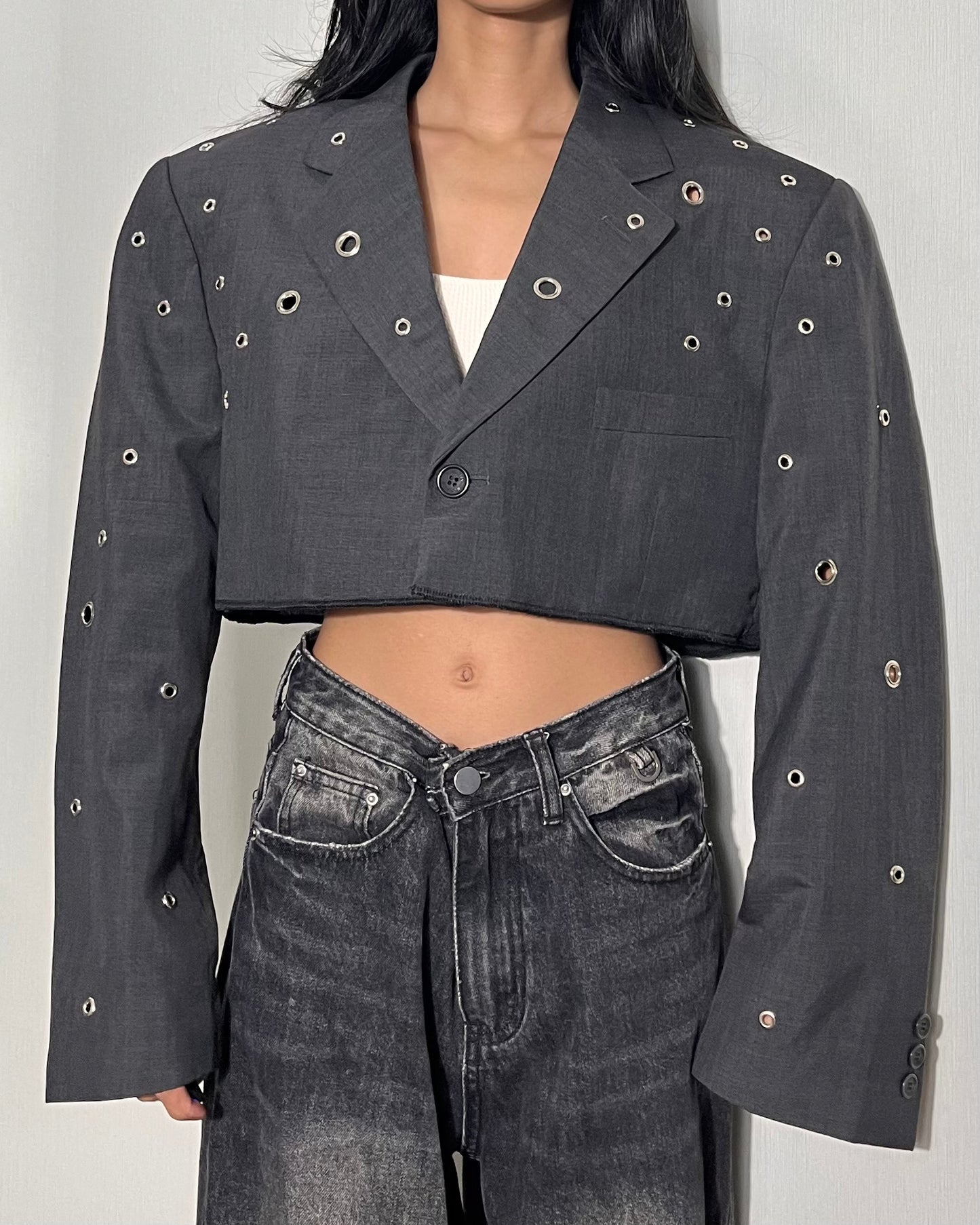 Eyelet Blazer 008