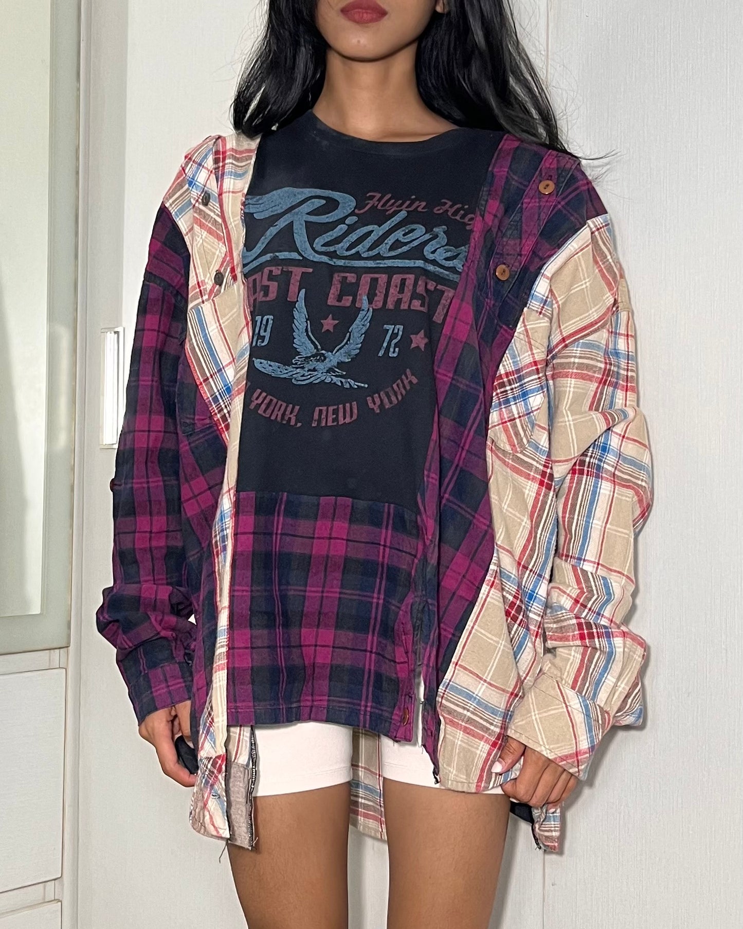 Deconstructed Flannel Shirt 004
