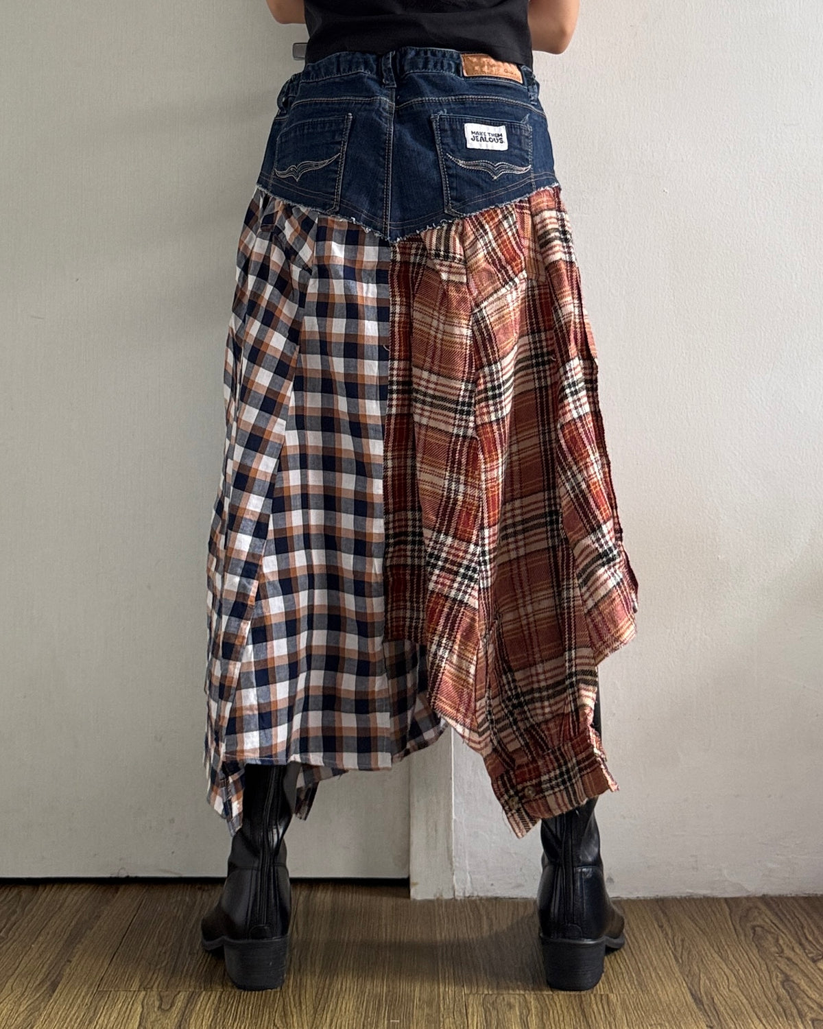 Flannel Maxi Skirt 021