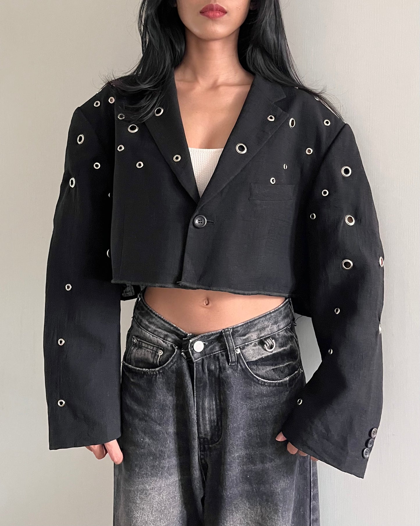 Eyelet Blazer 007