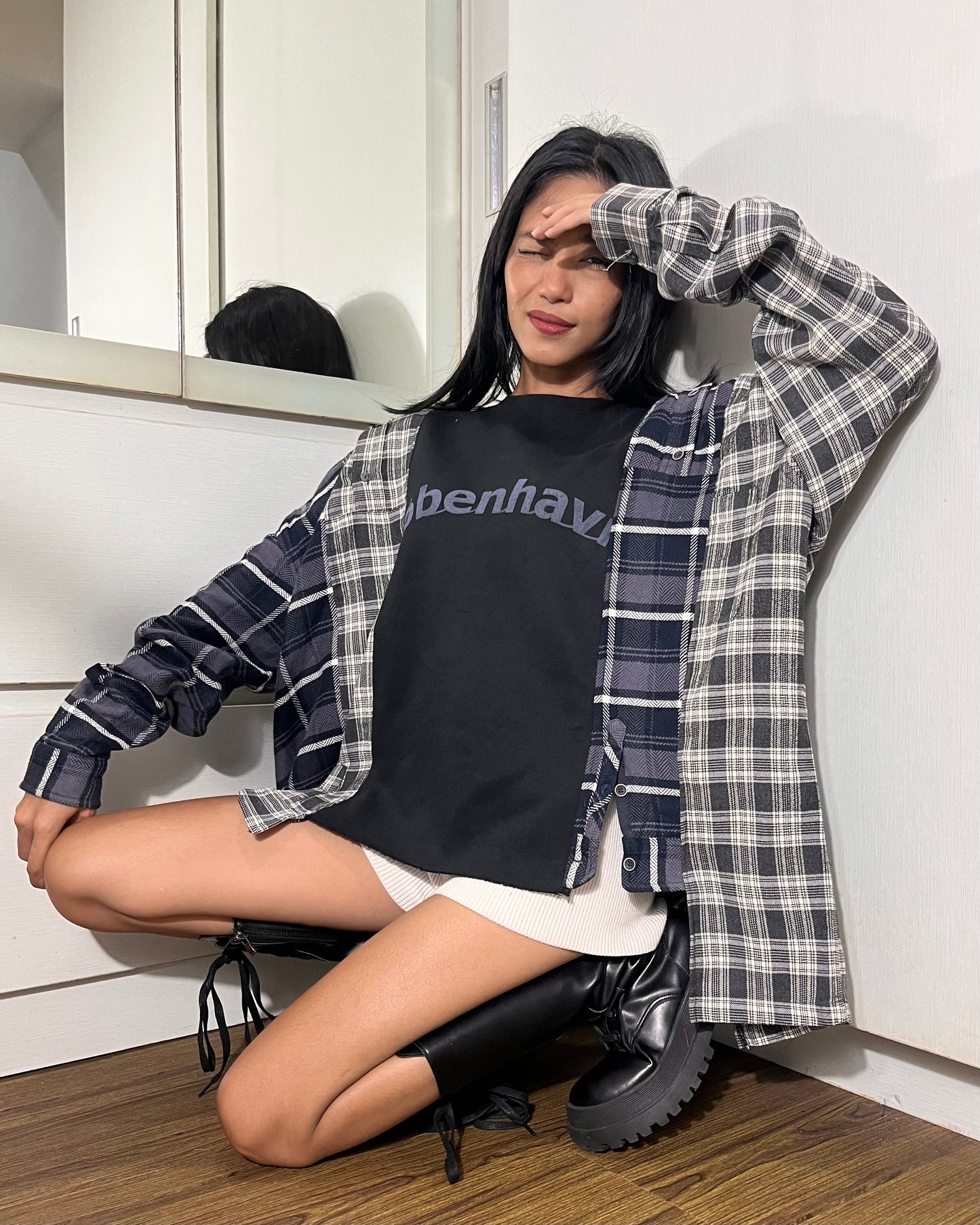 Deconstructed Flannel Shirt 005