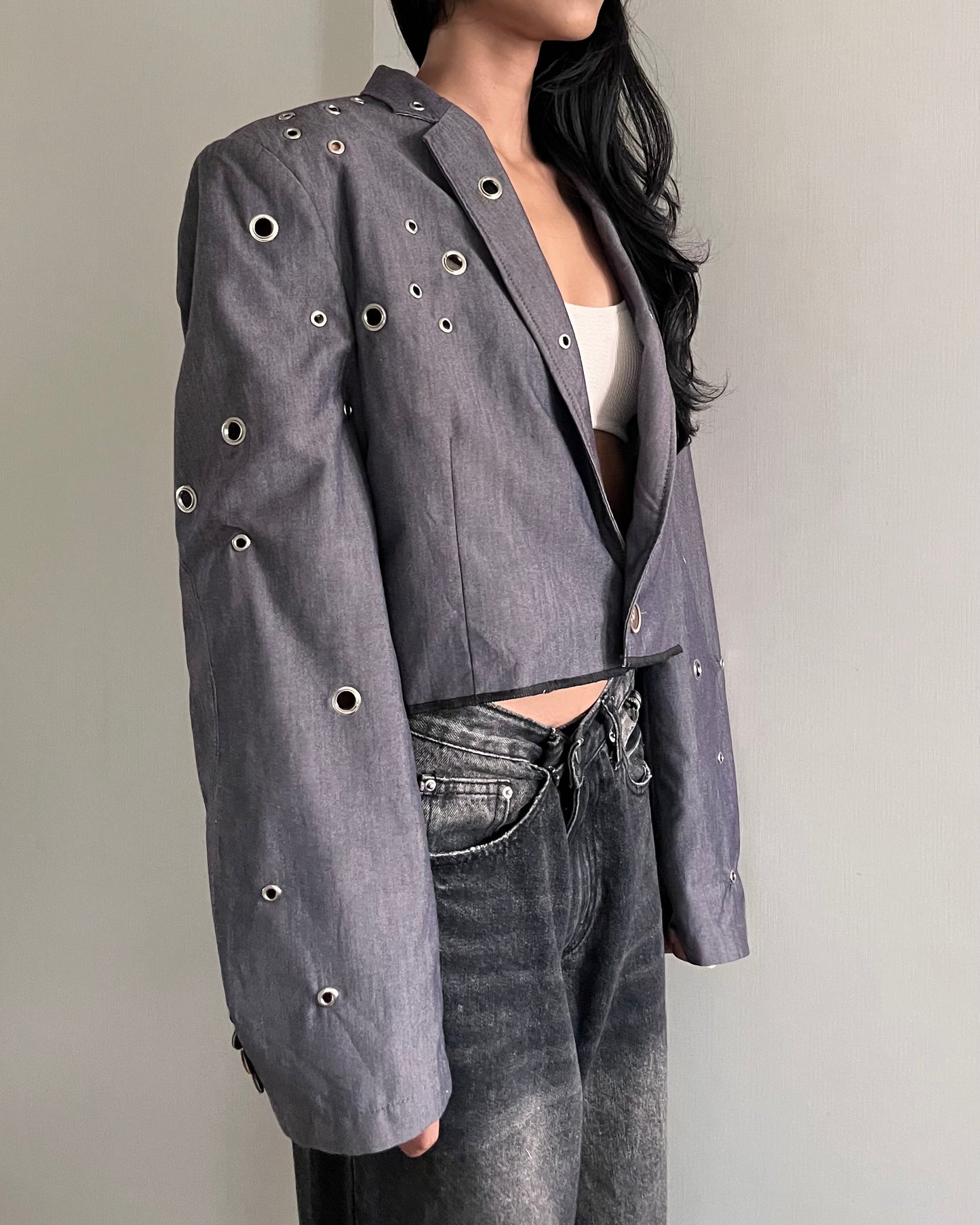Eyelet Blazer 005
