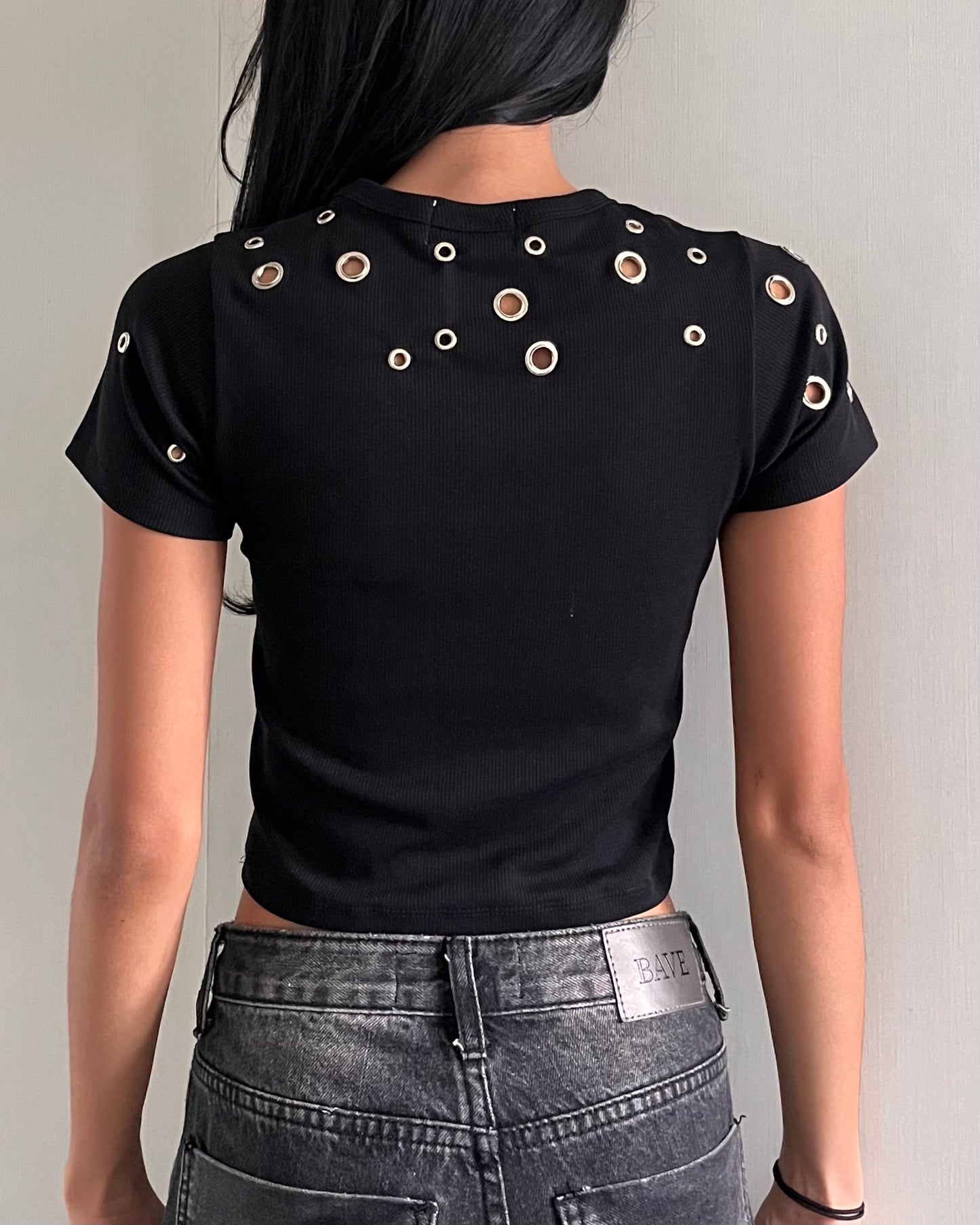 Eyelet Rib Top 002