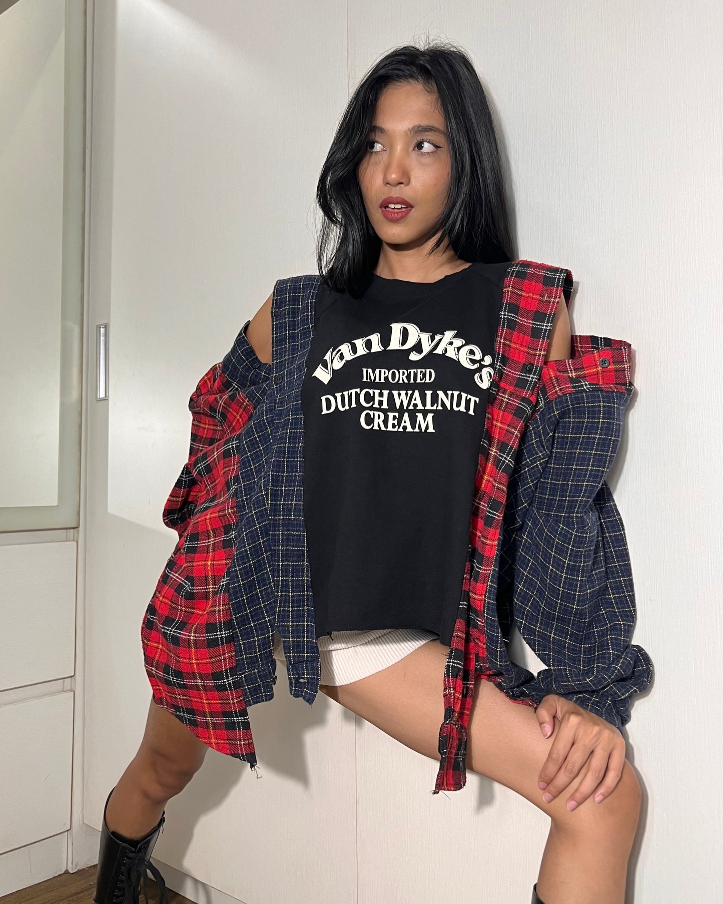 Deconstructed Flannel Shirt 006