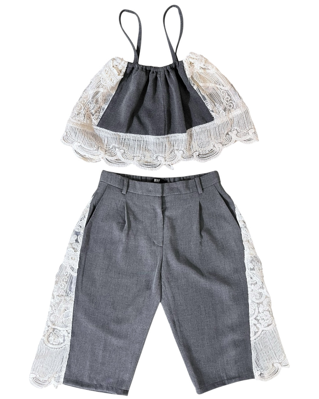 Lace-trimmed Set 008