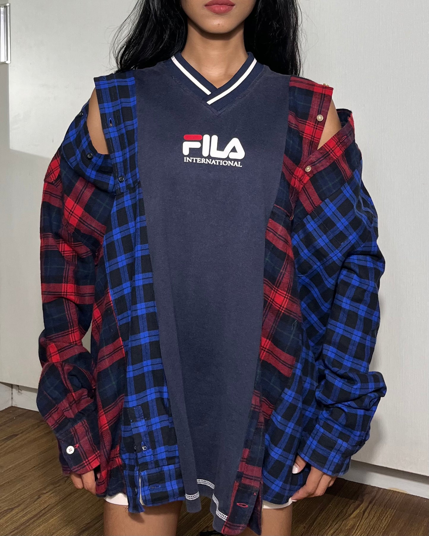 Deconstructed Flannel Shirt 001