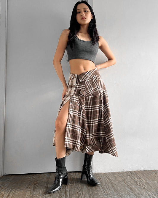 Button-Up Maxi Skirt 035