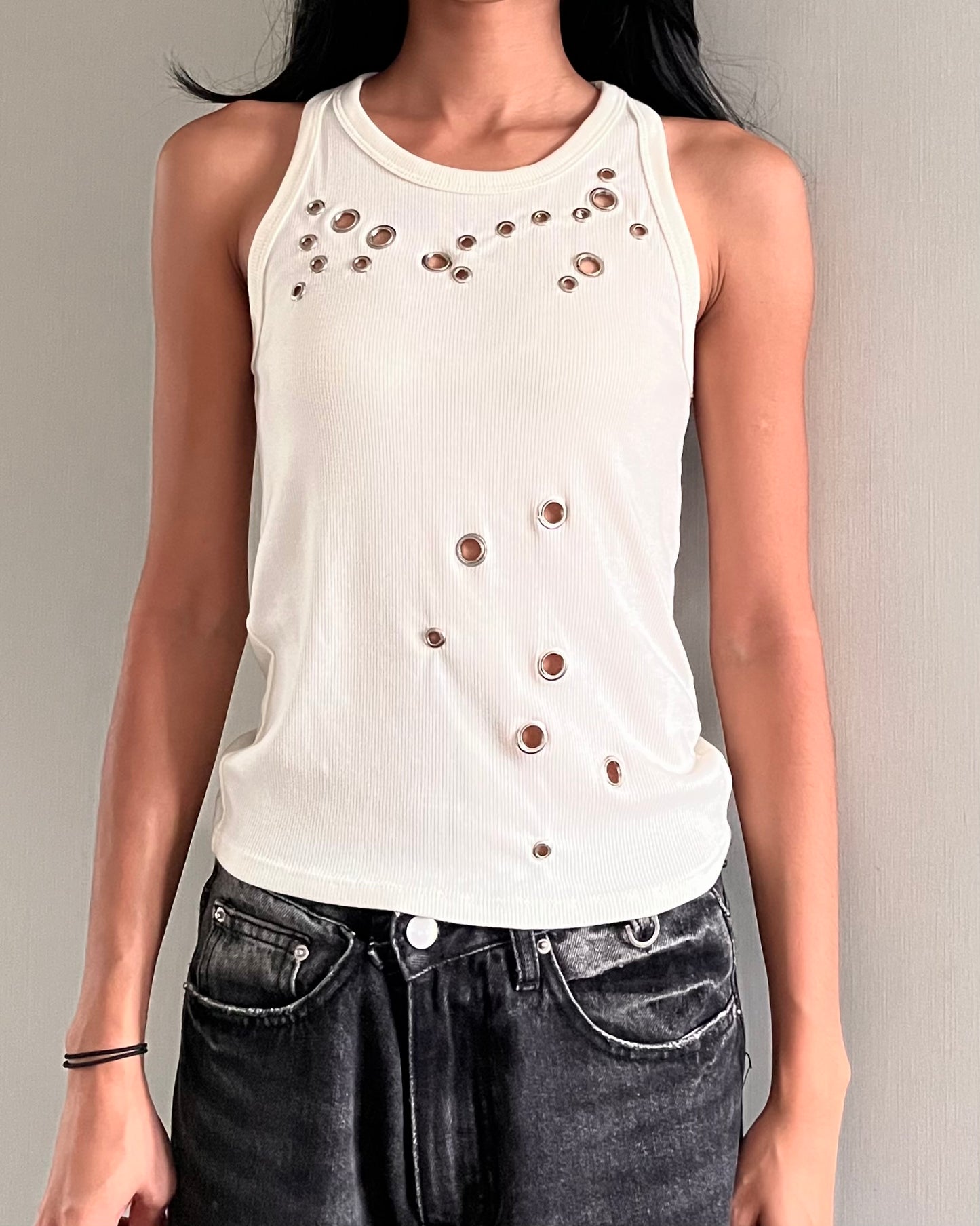 Eyelet Rib Tank 001