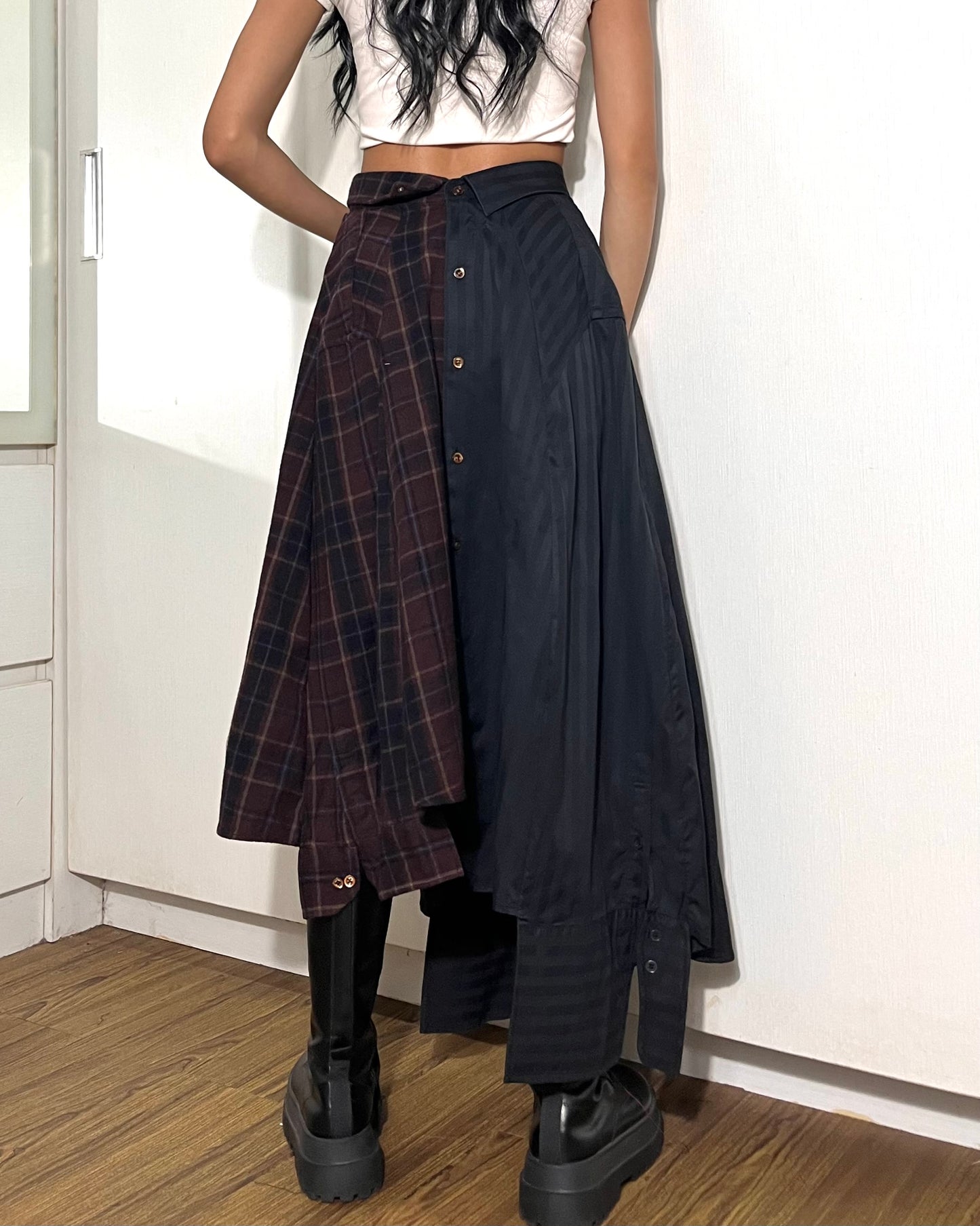 Button-up Maxi Skirt 014