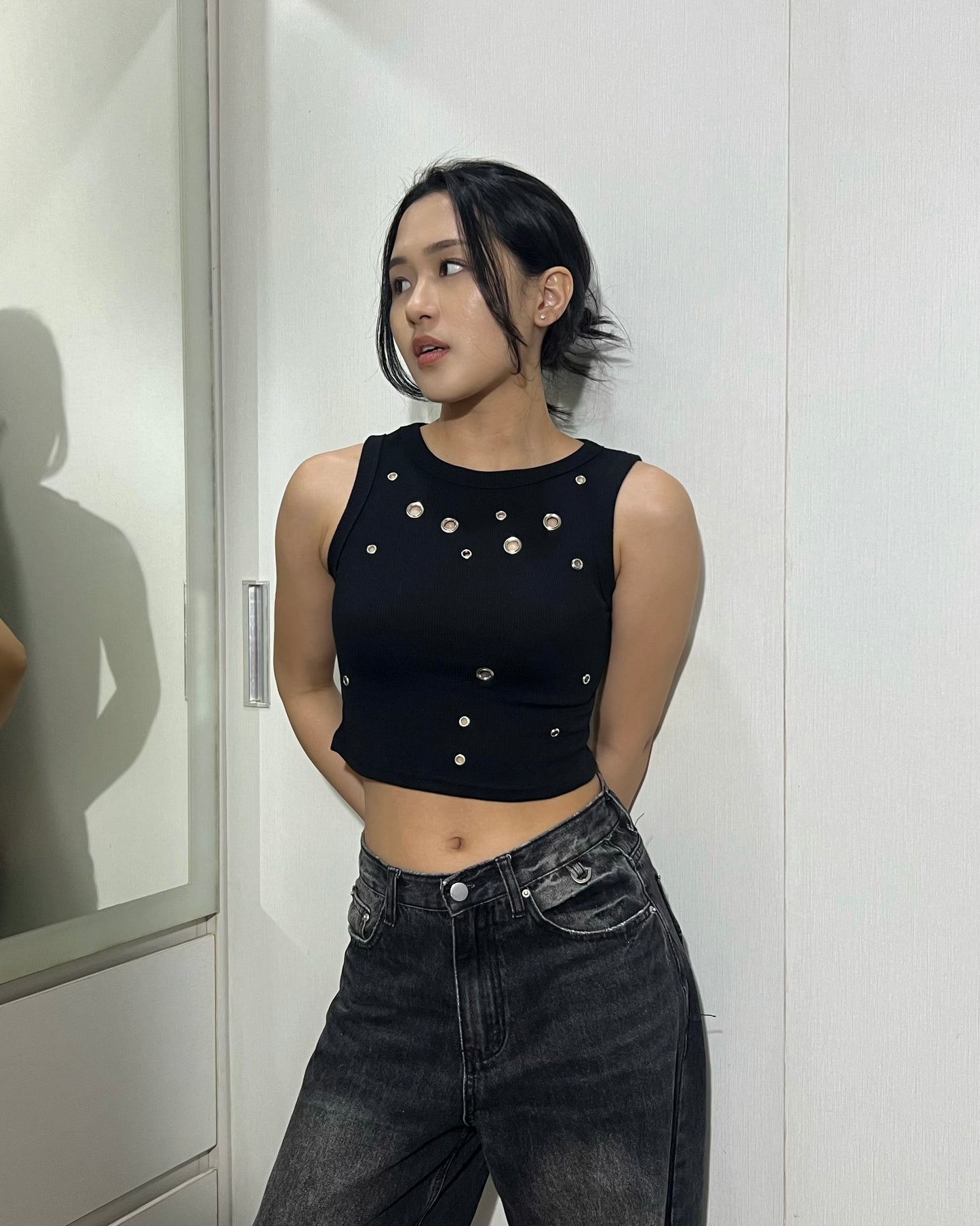 Eyelet Rib Tank 003