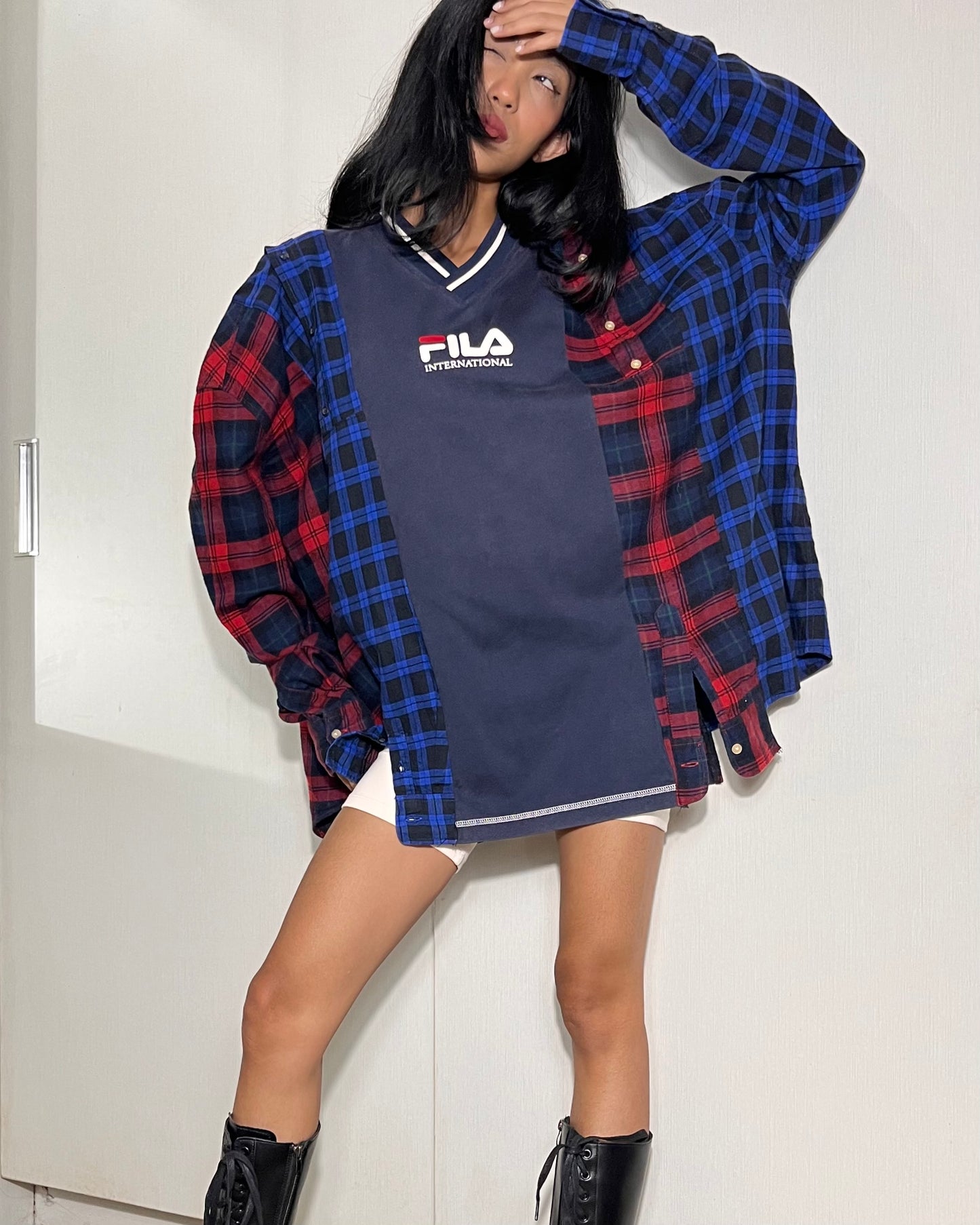 Deconstructed Flannel Shirt 001