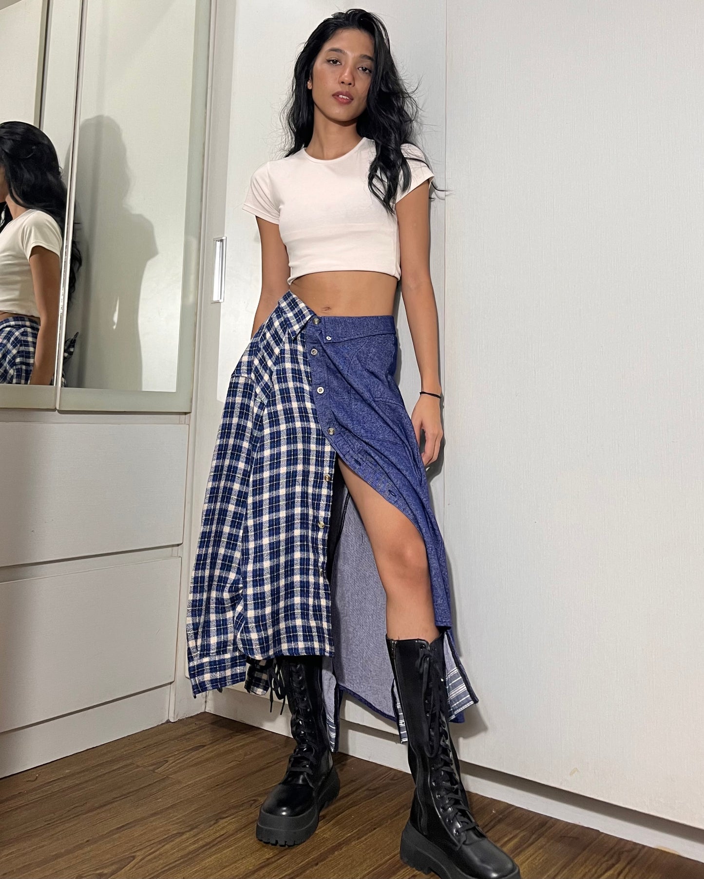 Button-up Maxi Skirt 013