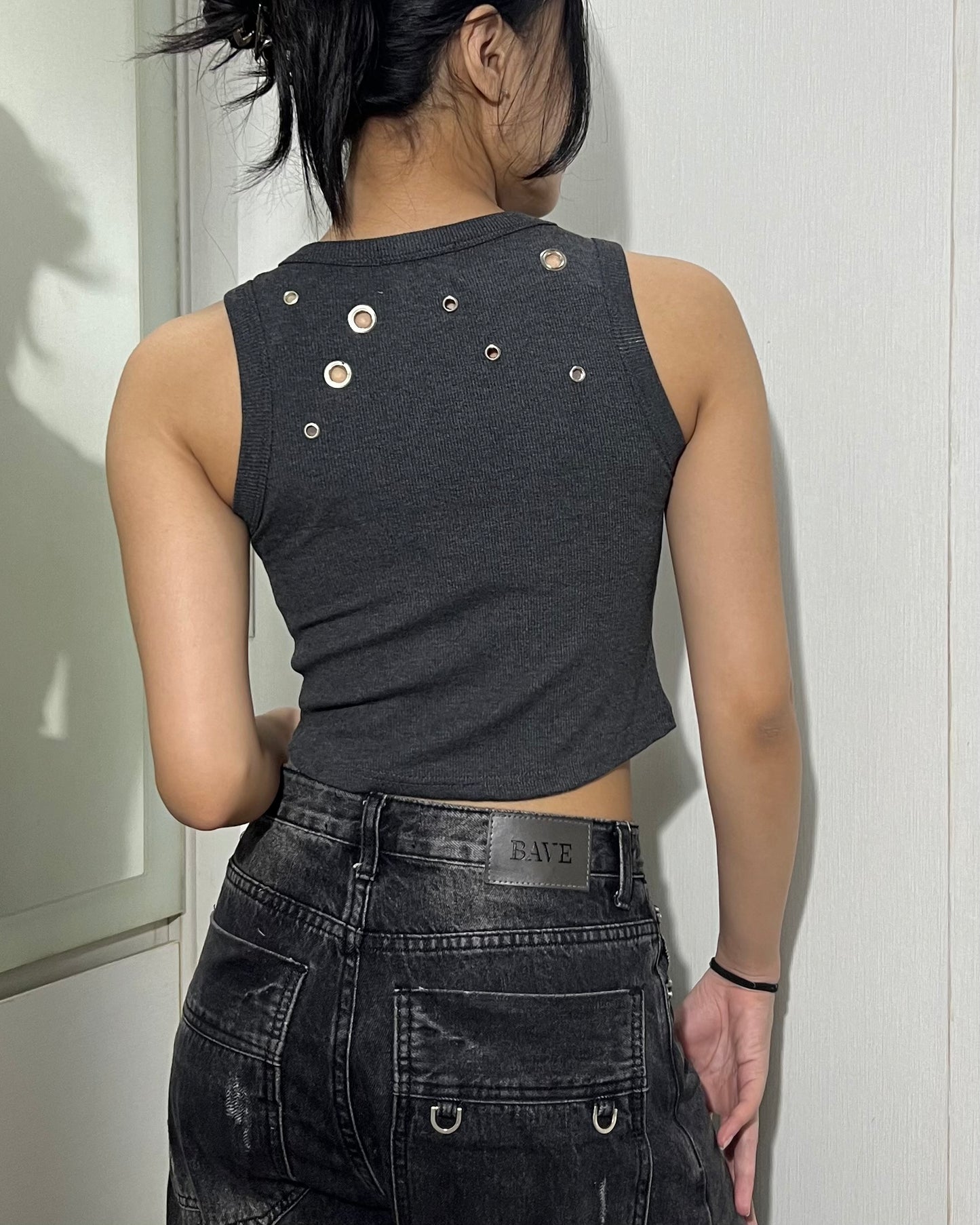 Eyelet Rib Tank 004