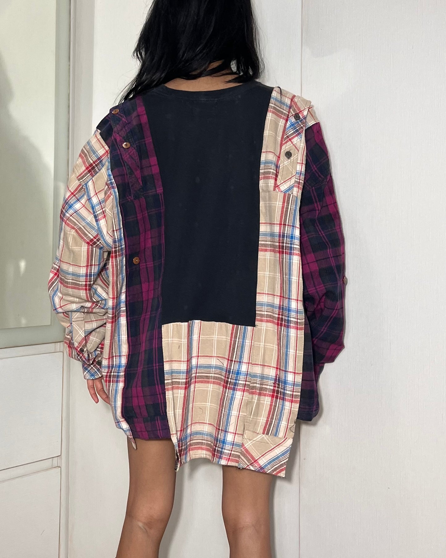 Deconstructed Flannel Shirt 004