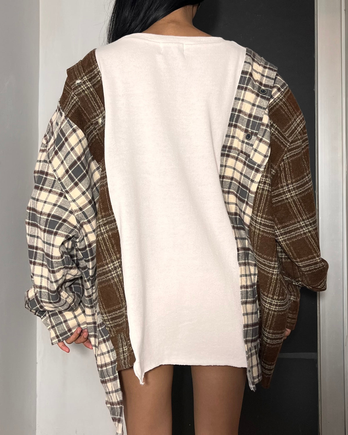 Deconstructed Flannel Shirt 009