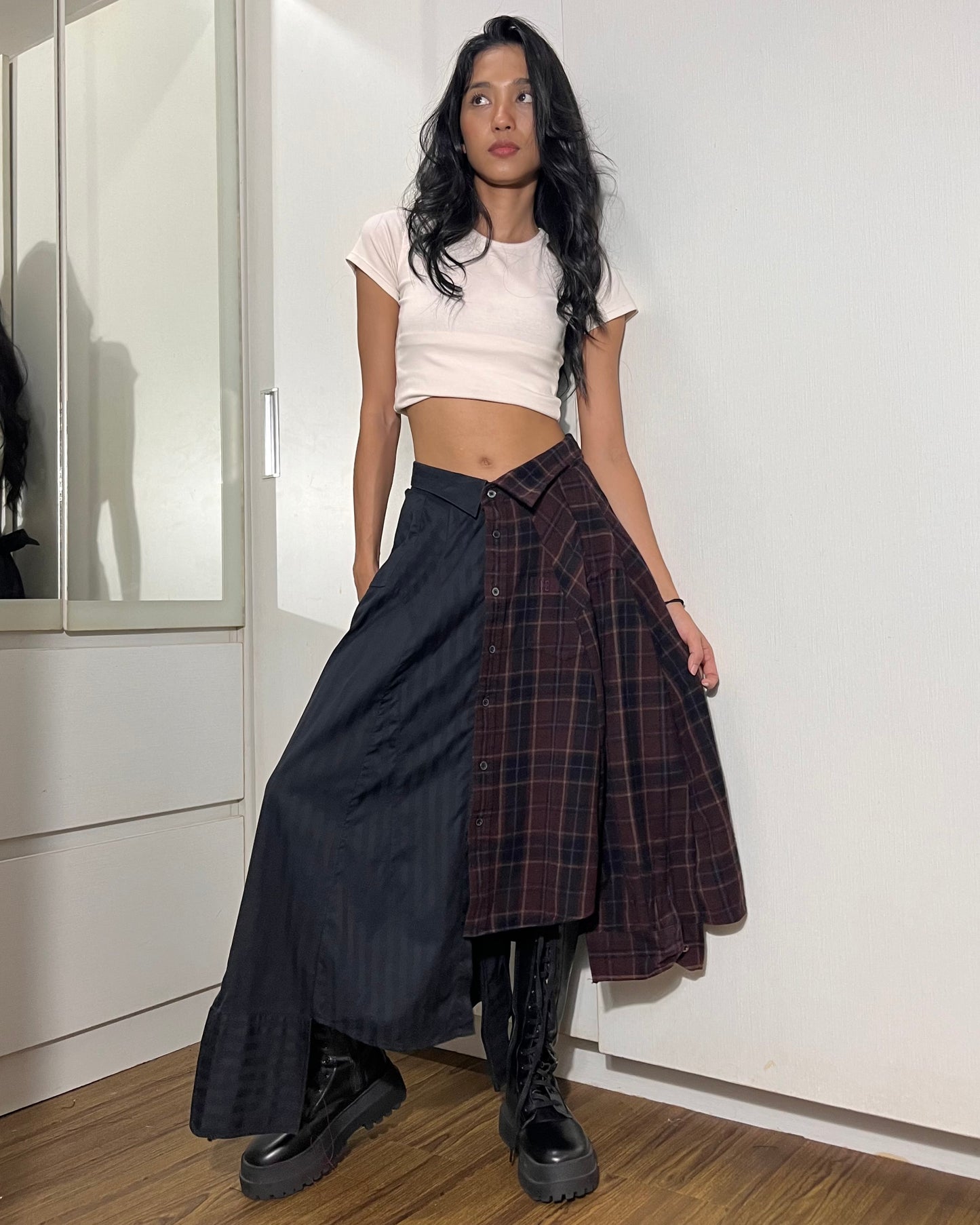 Button-up Maxi Skirt 014