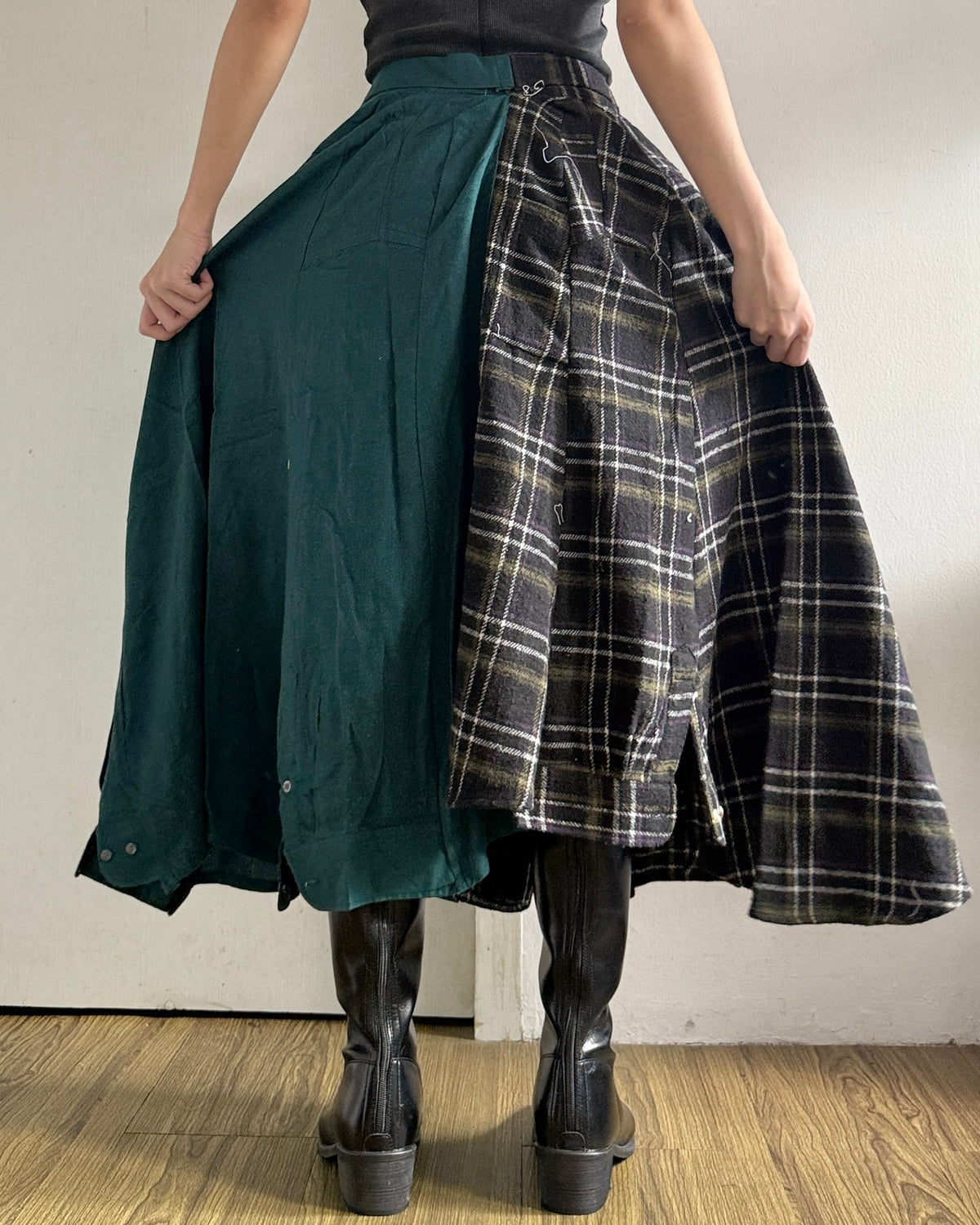 Button-up Maxi Skirt 080