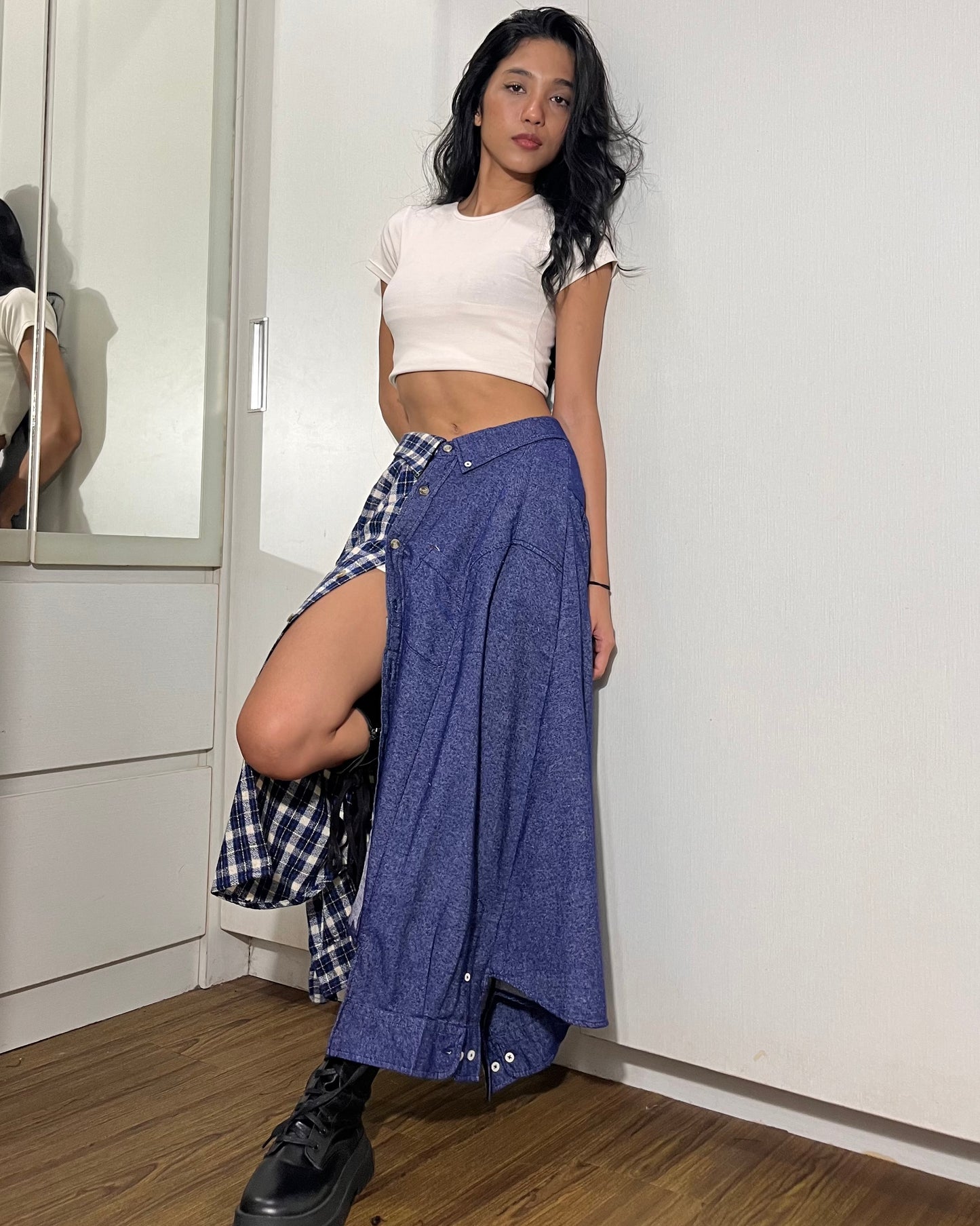 Button-up Maxi Skirt 013