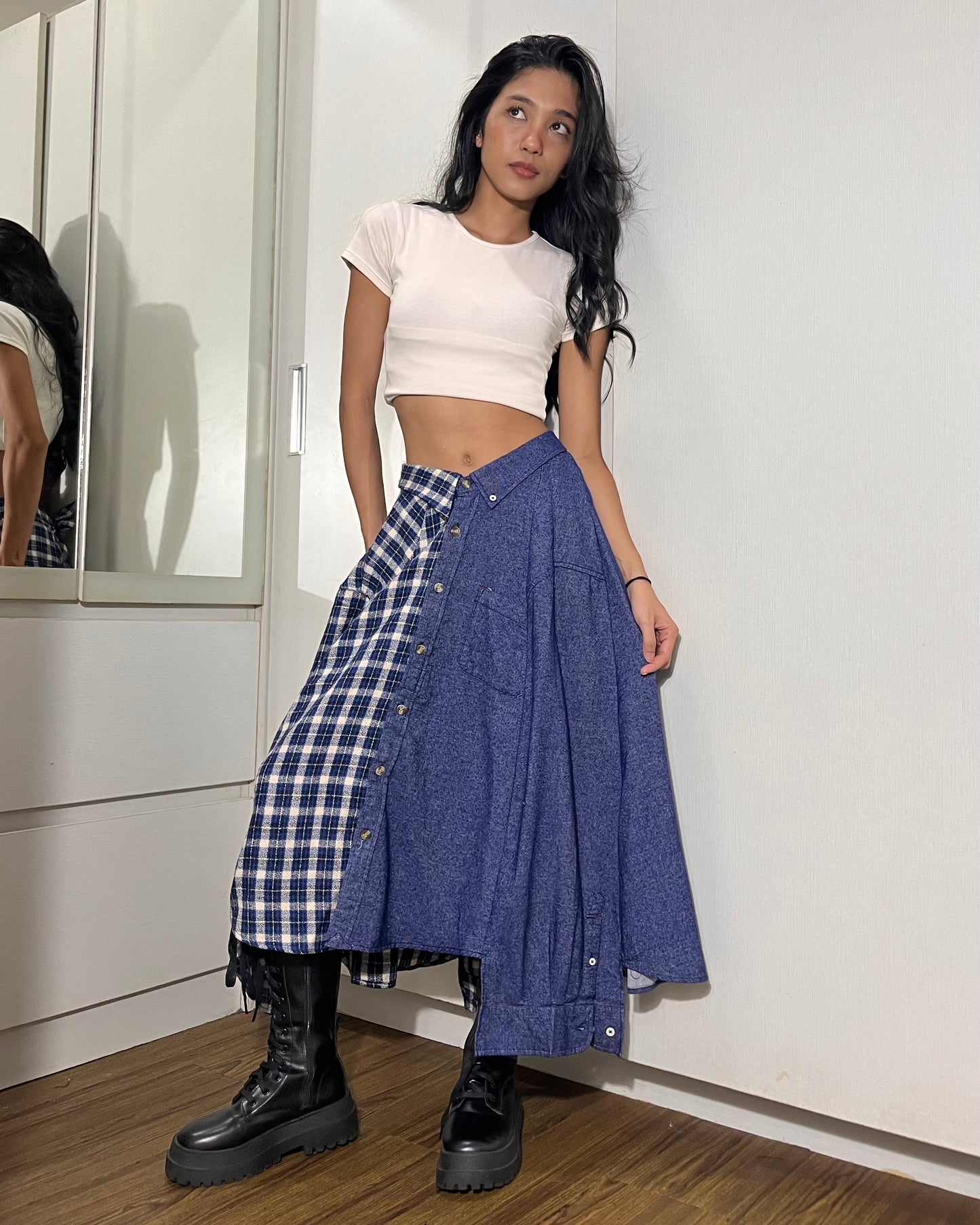 Button-up Maxi Skirt 013