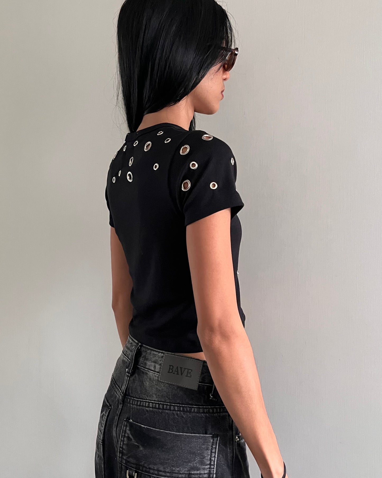 Eyelet Rib Top 002