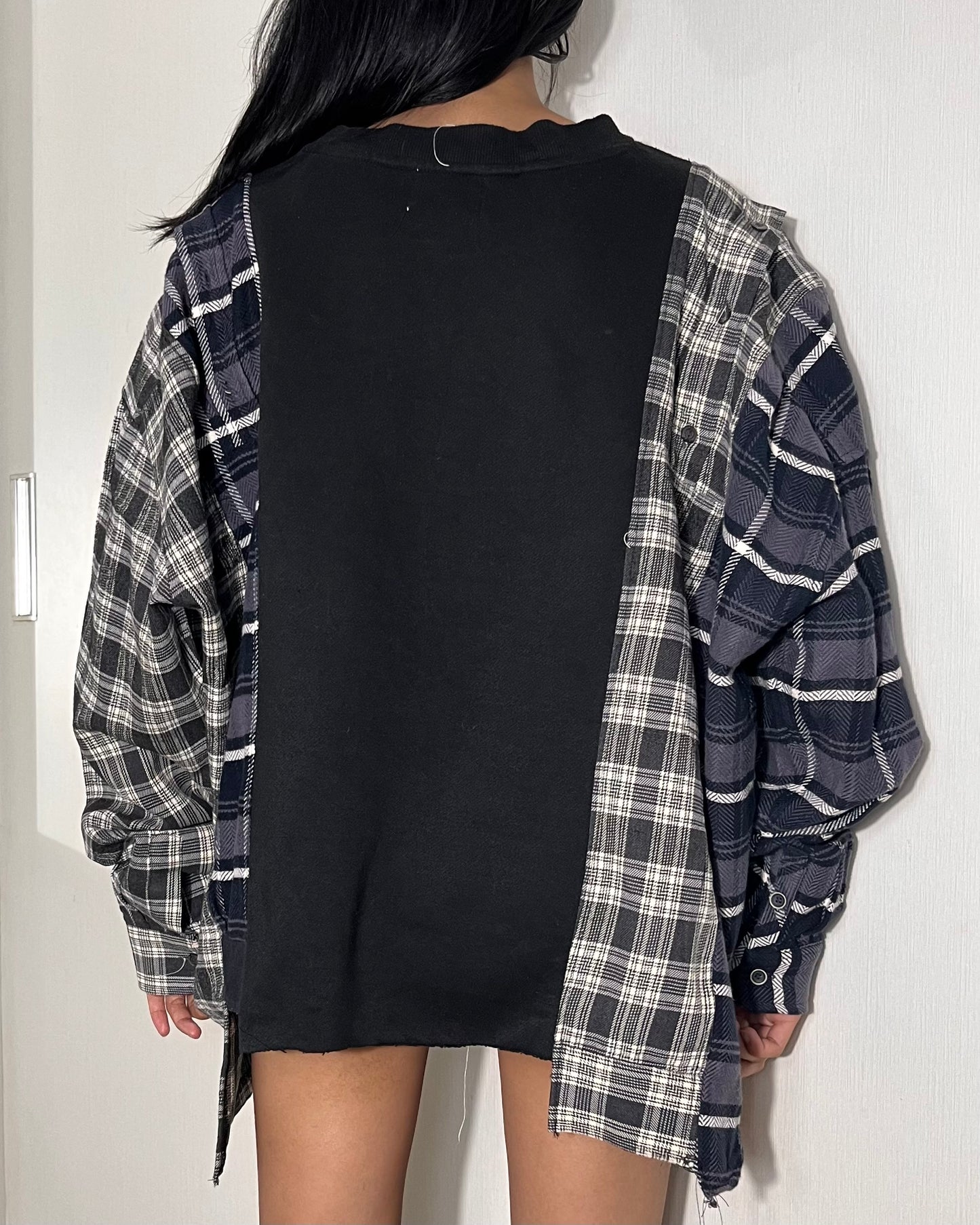 Deconstructed Flannel Shirt 005