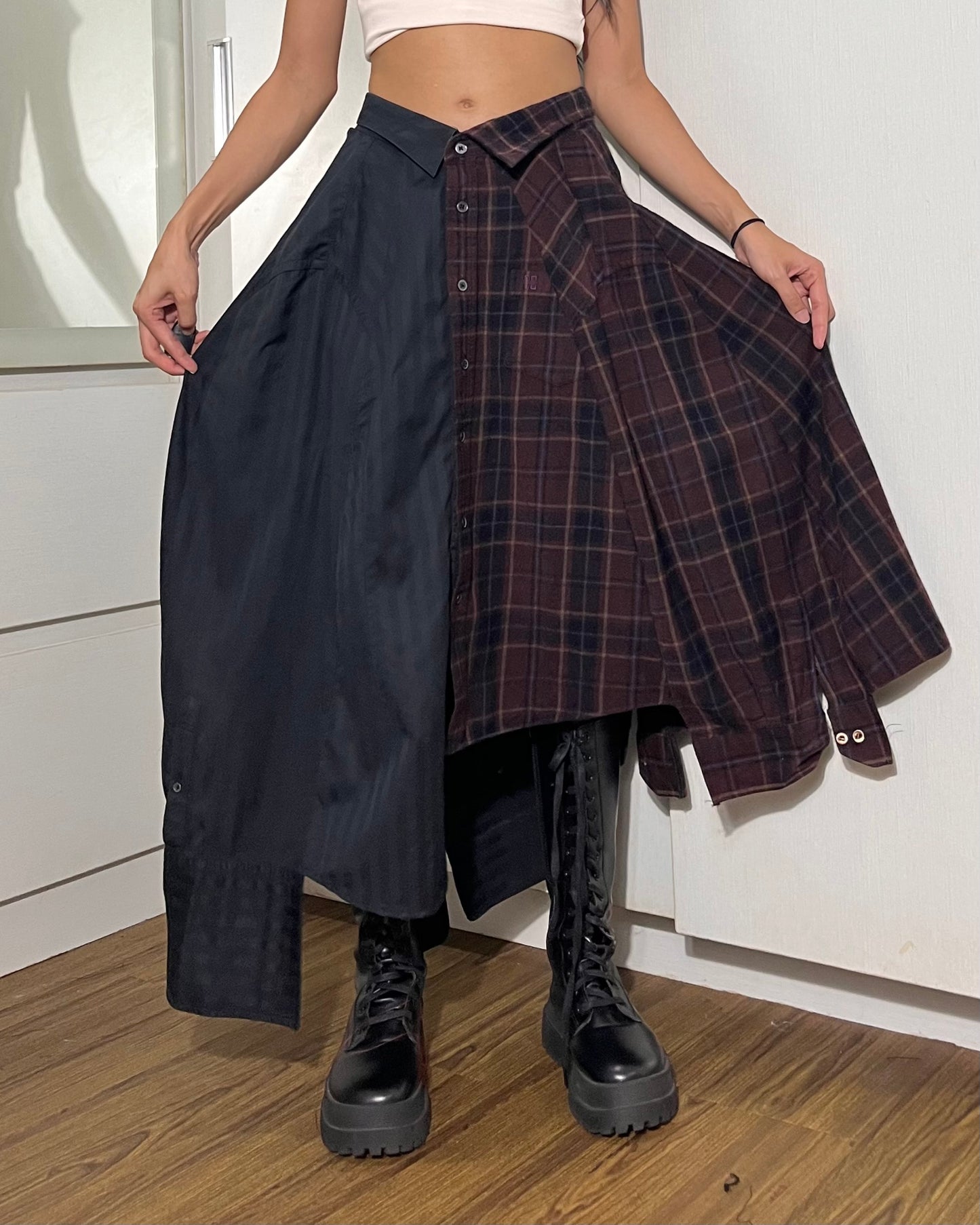 Button-up Maxi Skirt 014