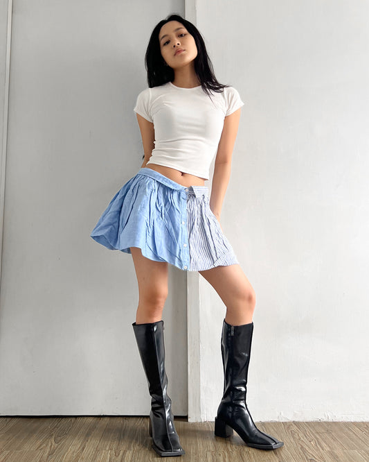 Button-up Balloon Skirt 006