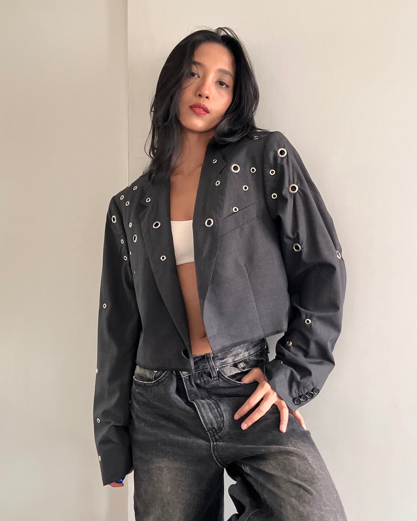 Eyelet Blazer 003