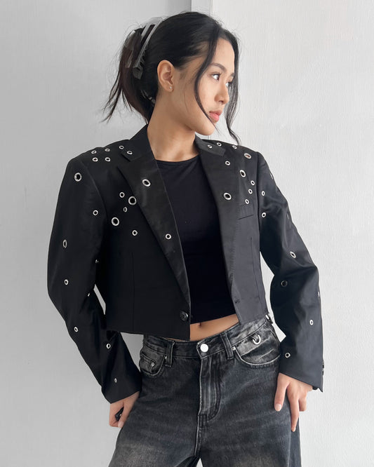 Eyelet Blazer 028
