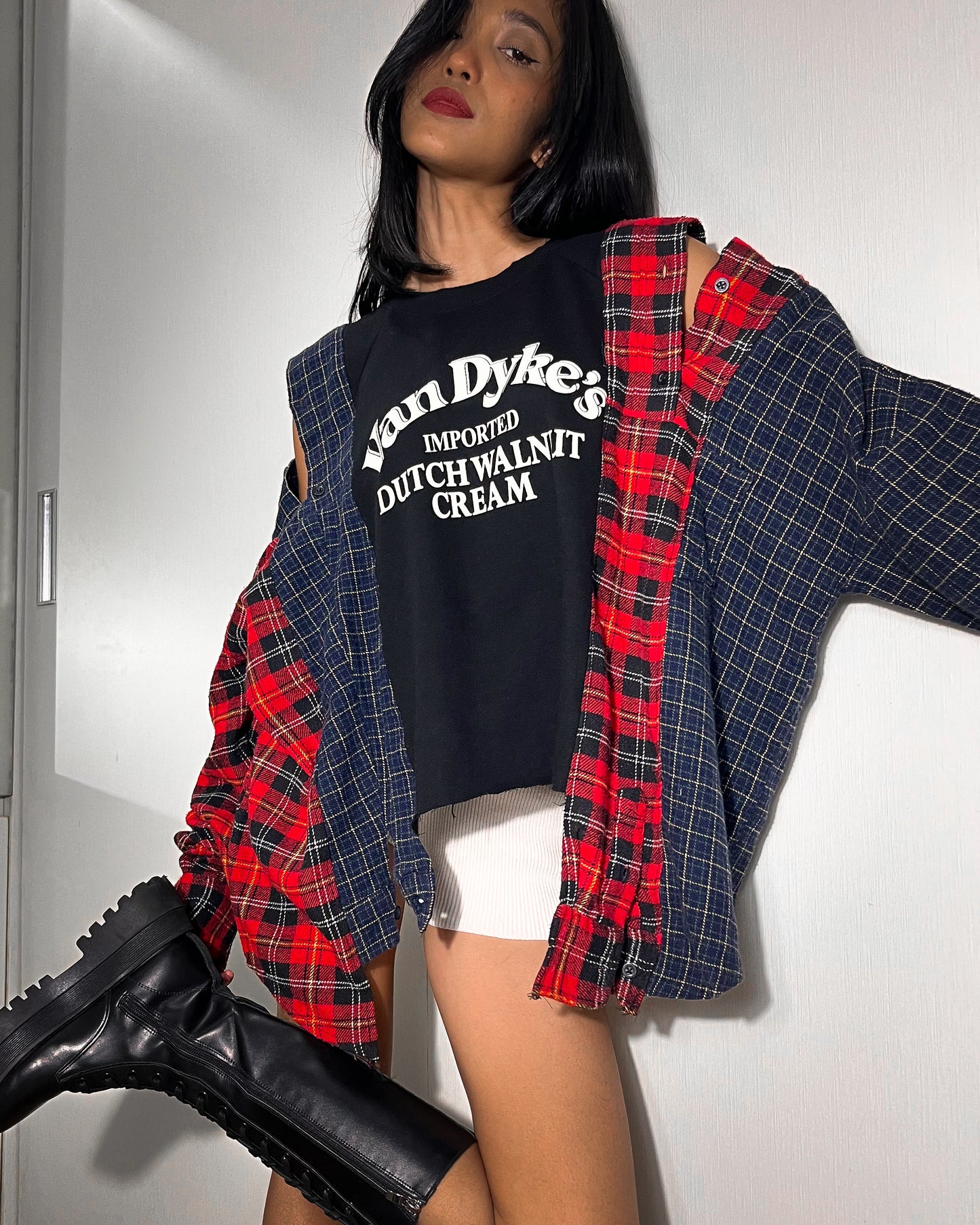 Deconstructed Flannel Shirt 006