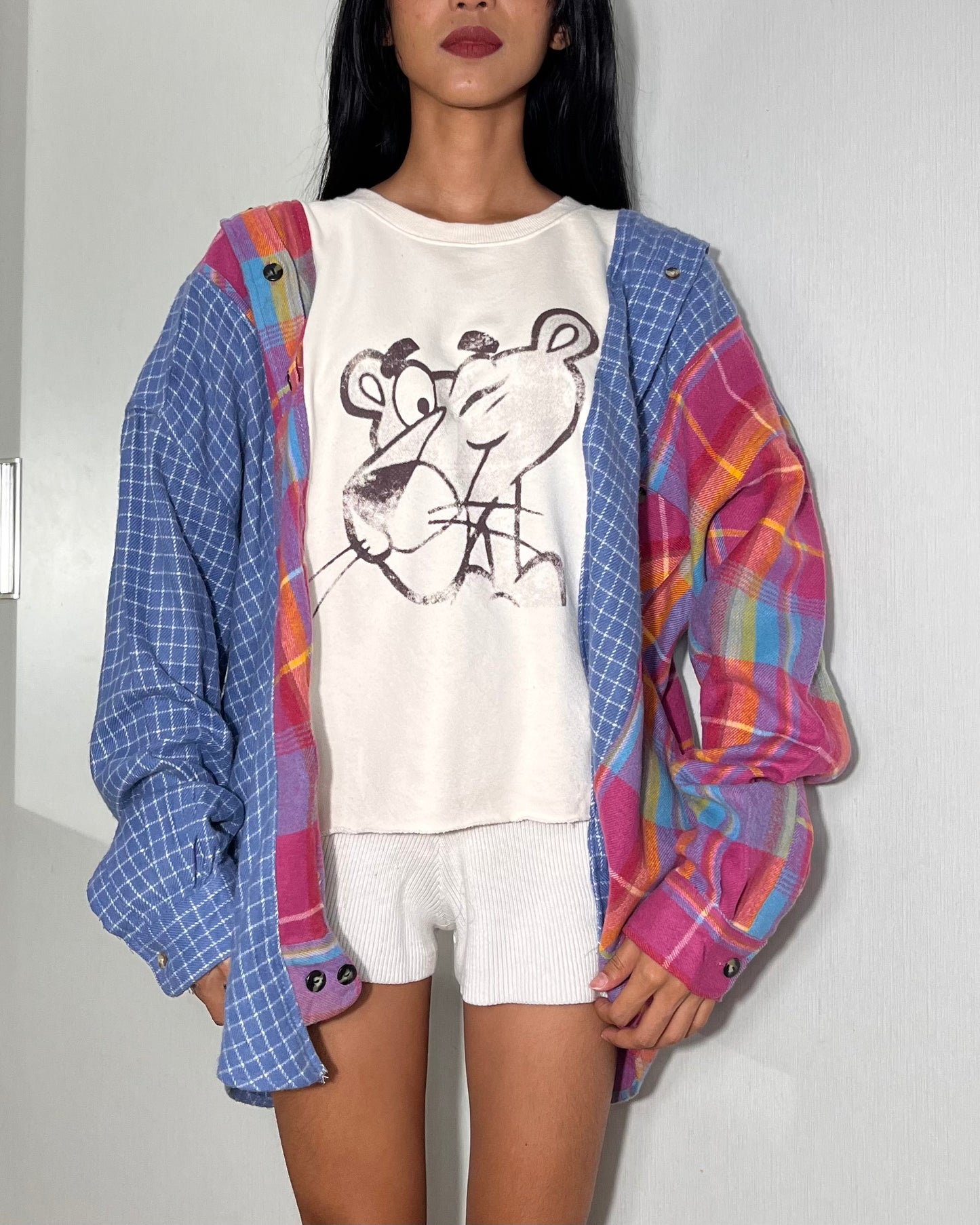 Deconstructed Flannel Shirt 007