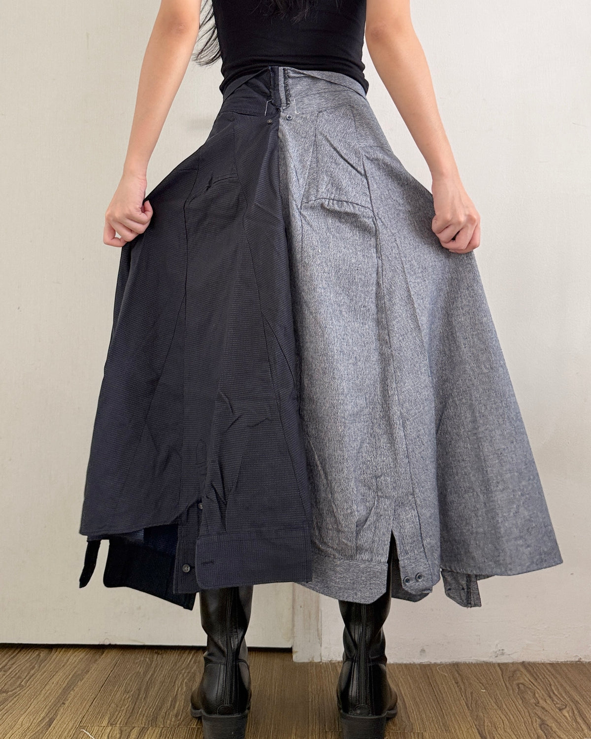 Button-up Maxi Skirt 072