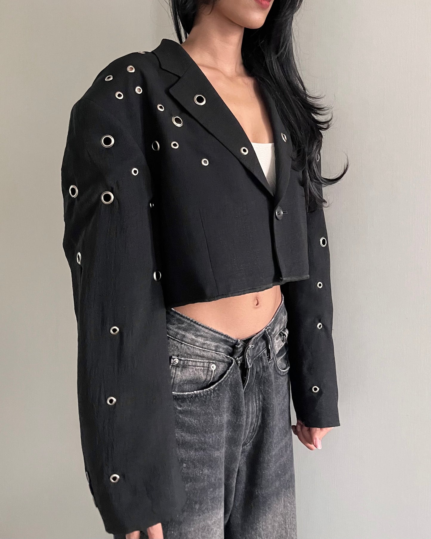 Eyelet Blazer 007