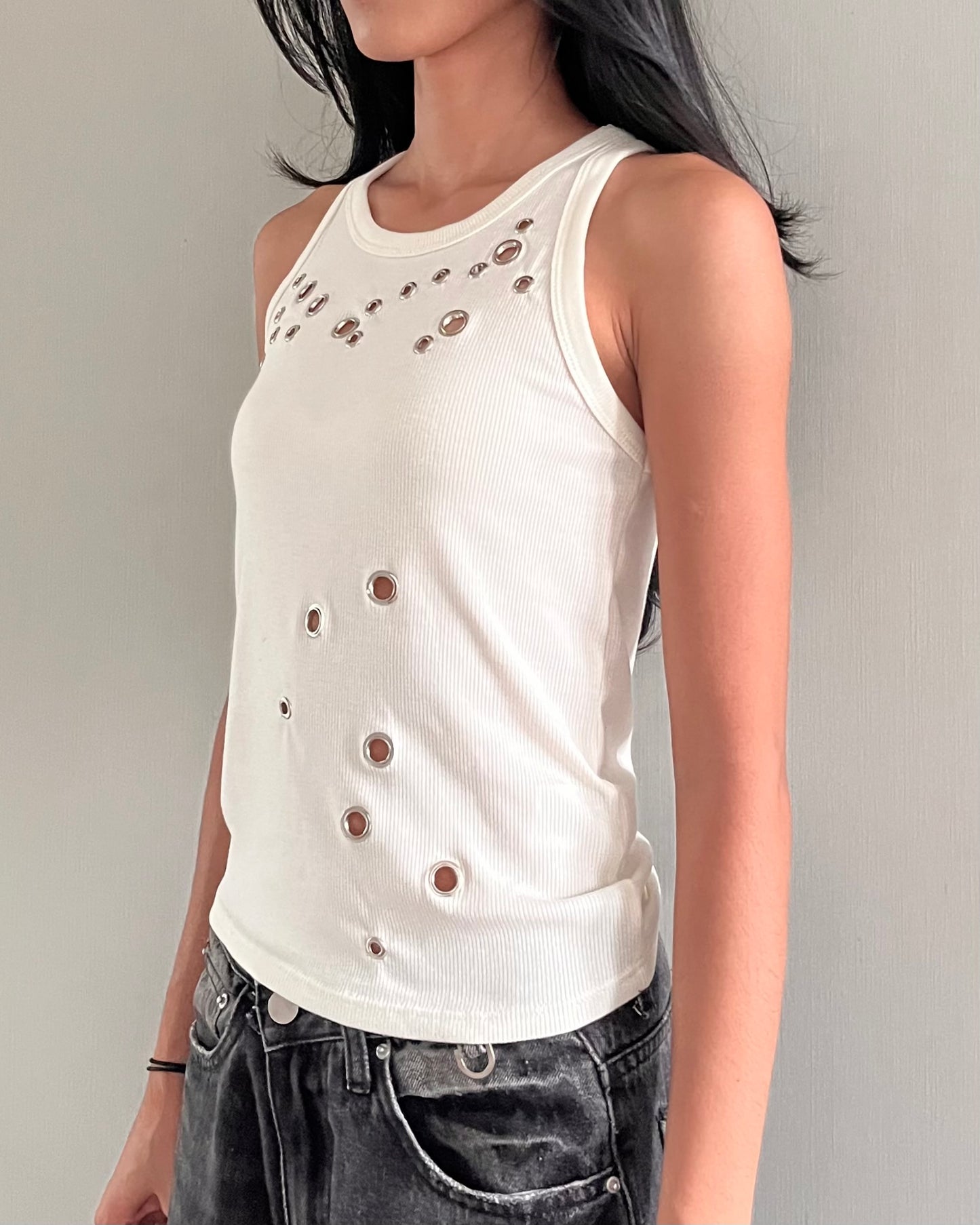 Eyelet Rib Tank 001