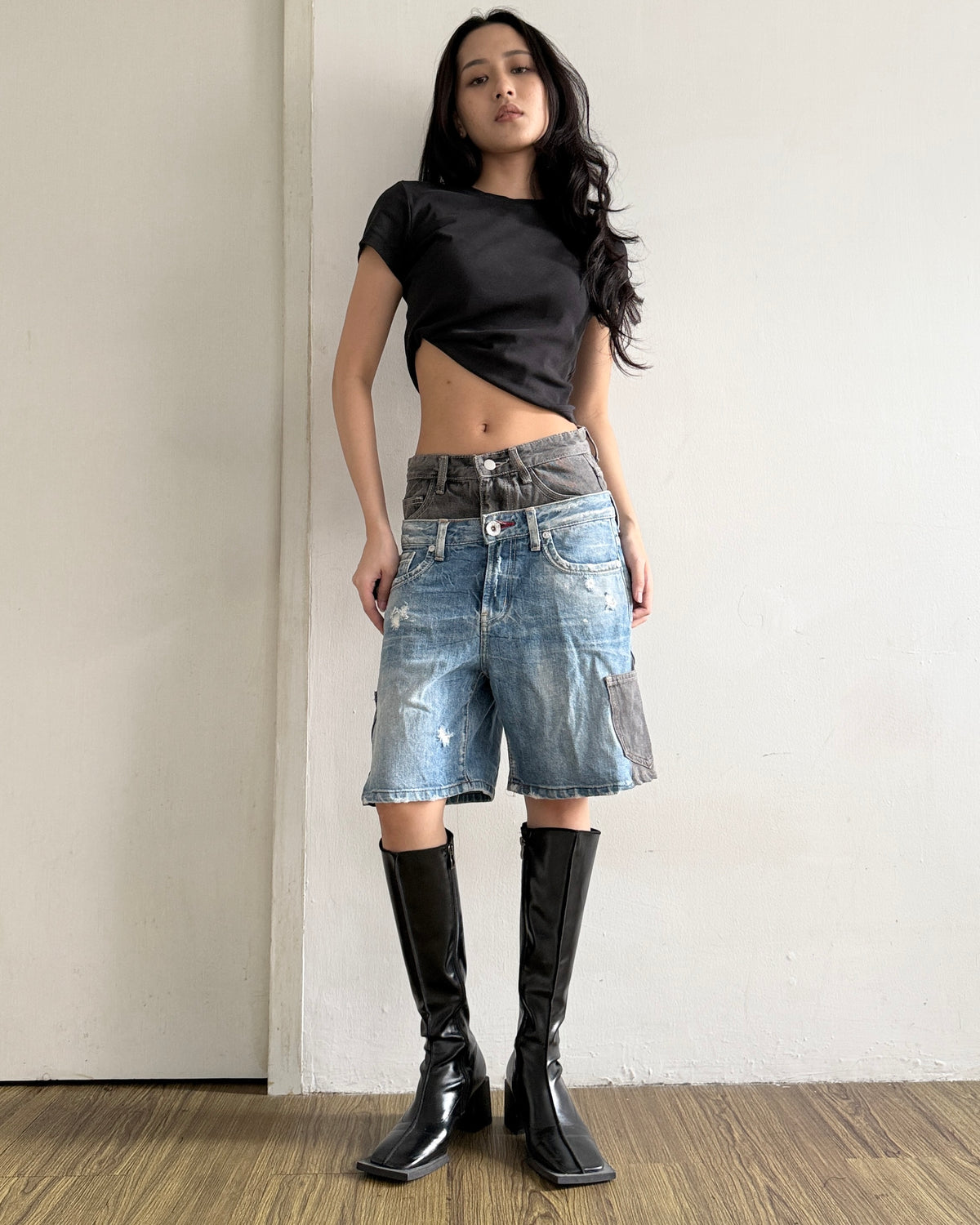 Double Waist Jorts 002