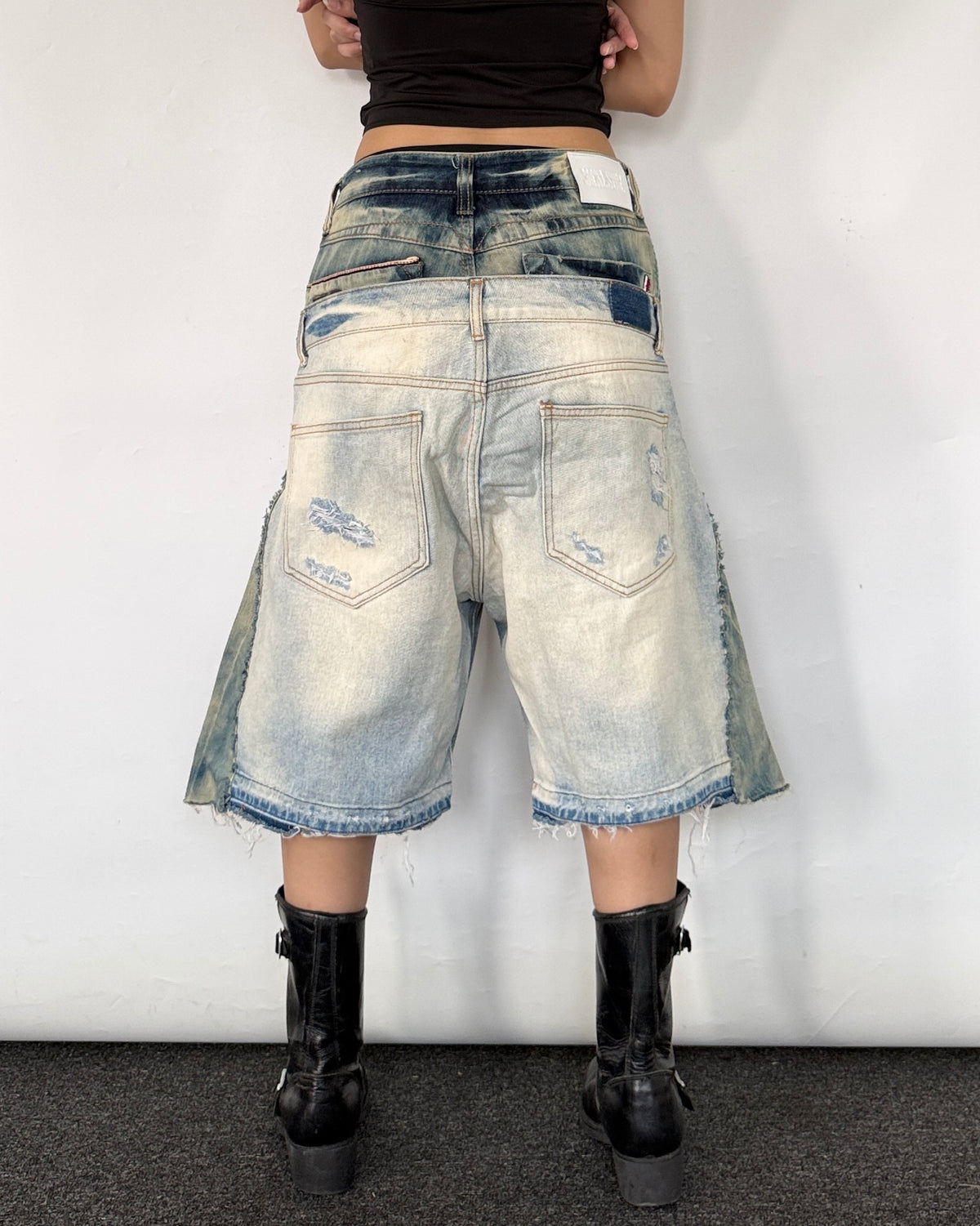 Double Waist Jorts 013
