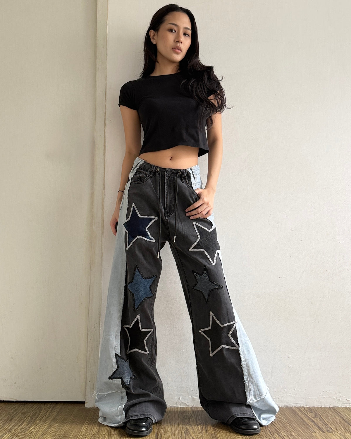Star Patch Pants 006