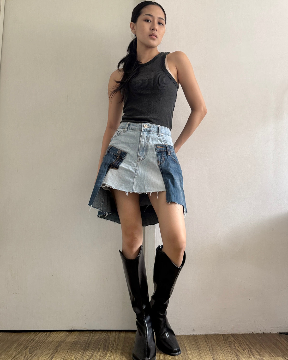 Doubled Mini Skirt 006