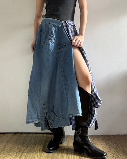 Button-up Maxi Skirt 083