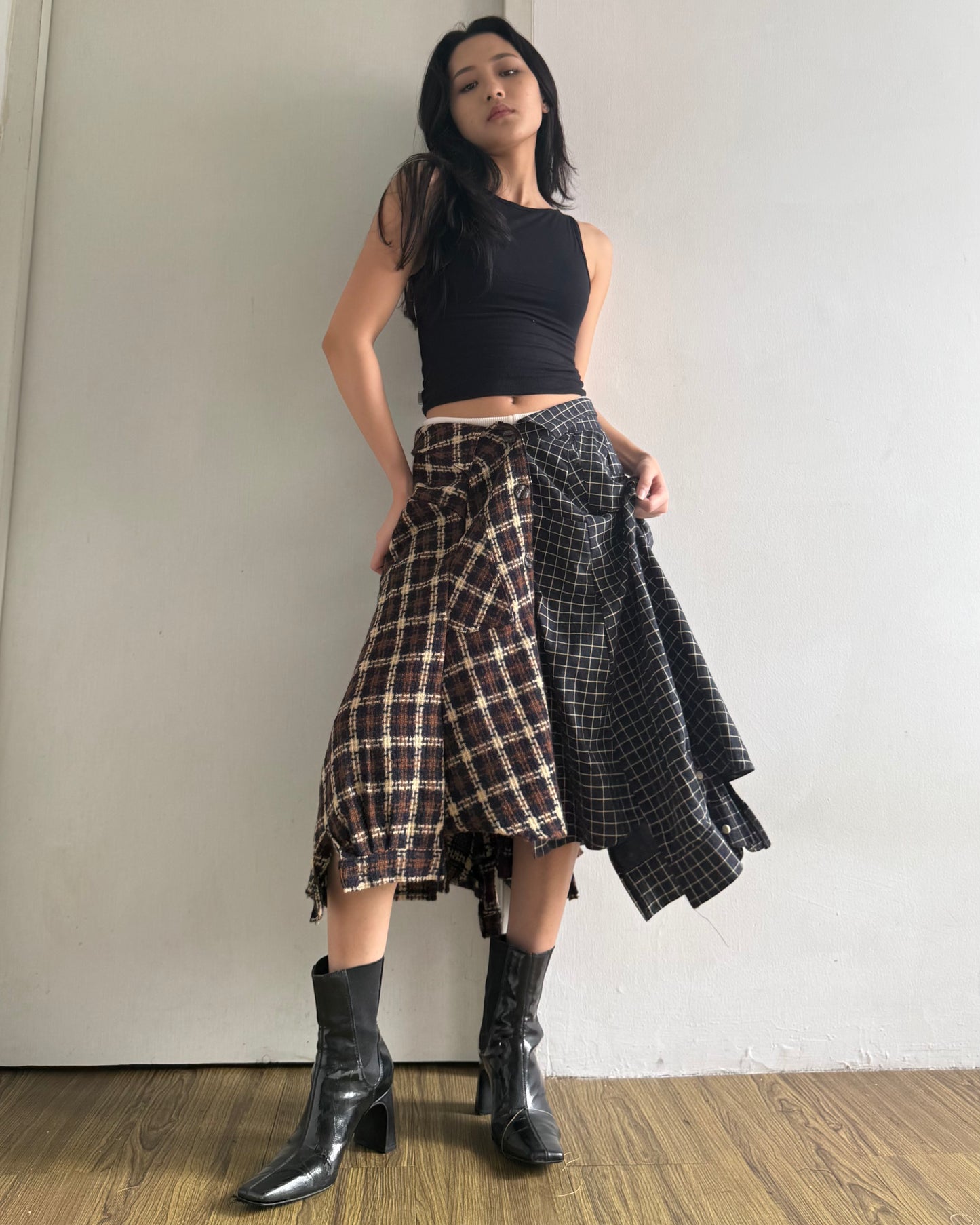 Button-up Maxi Skirt 049