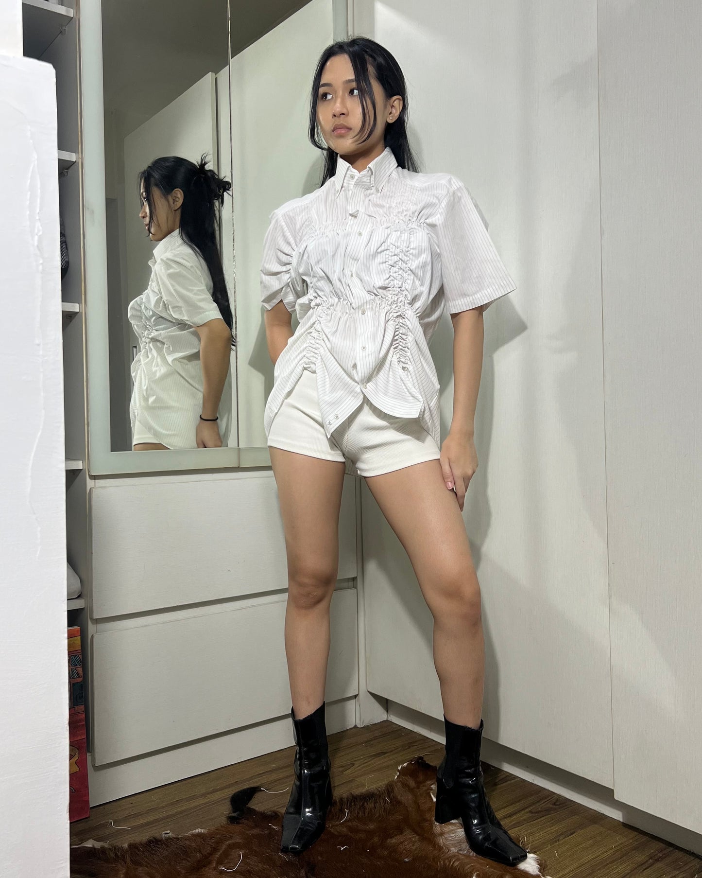 Ruched Shirt 002