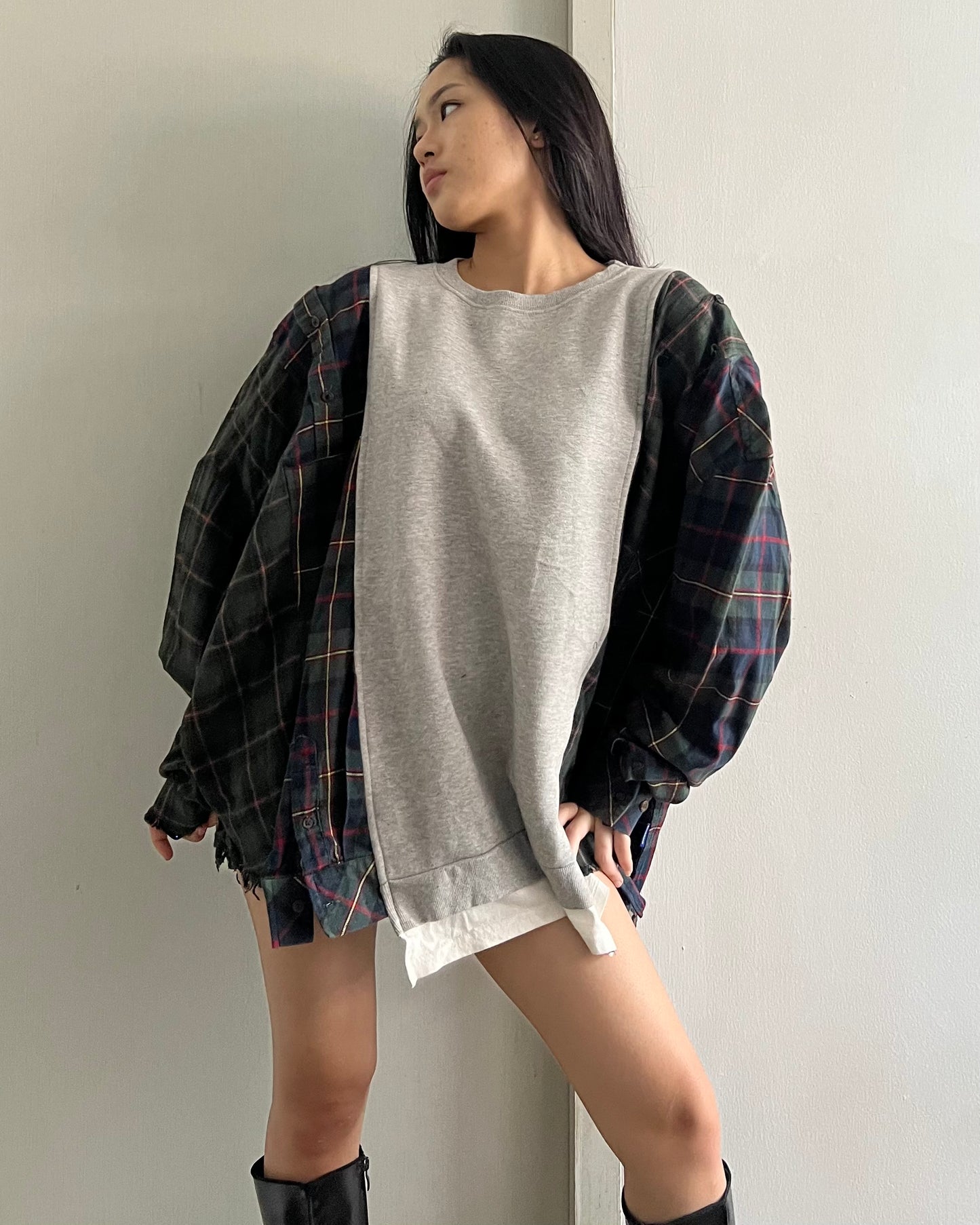 Flannel Sweater 056