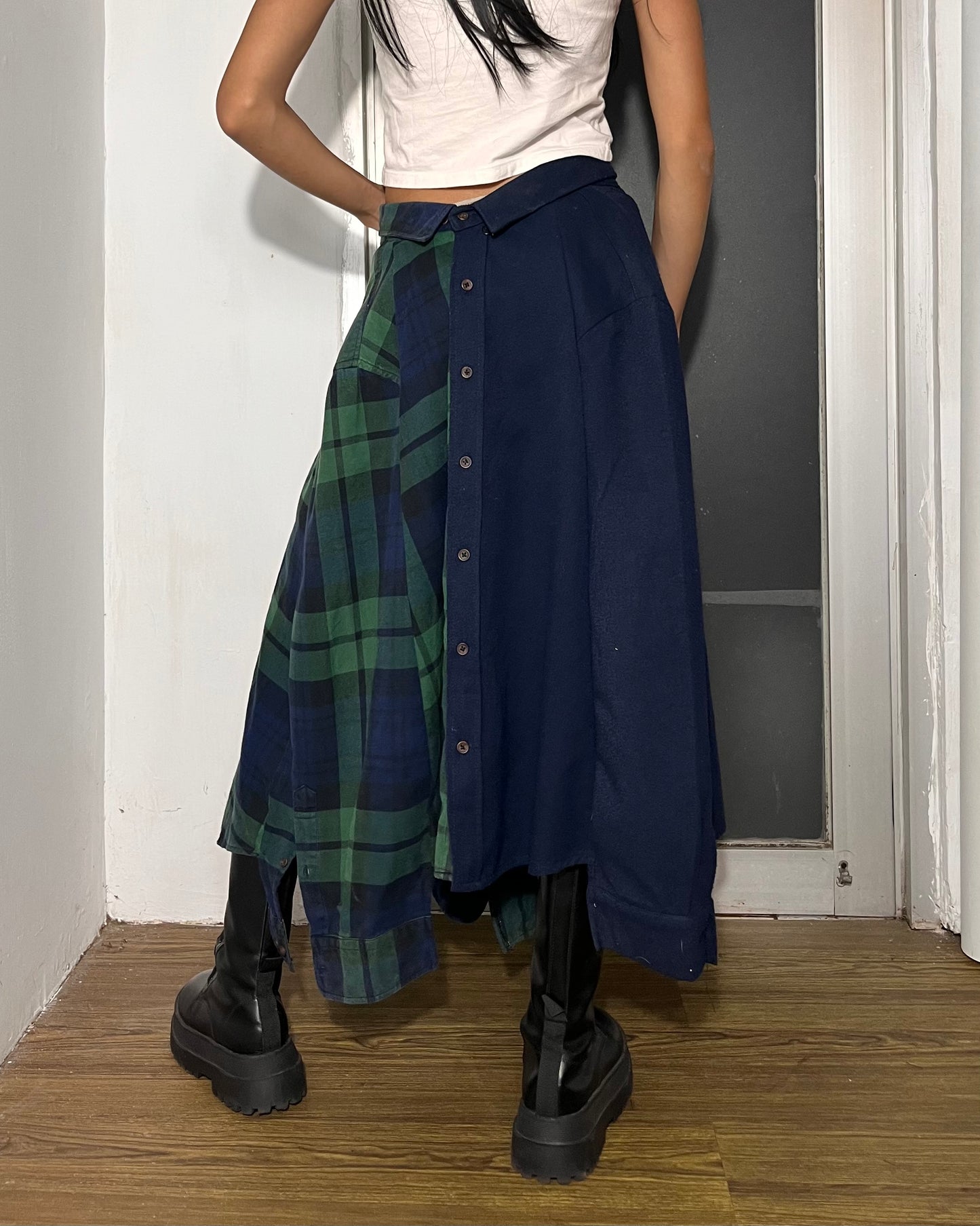 Button-up Maxi Skirt 004